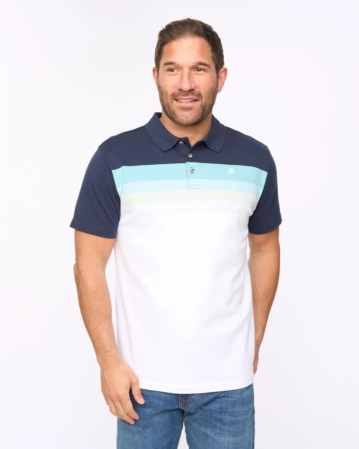 Mens Danson Polo Navy sold by Brand Corner product image thumbnail 2