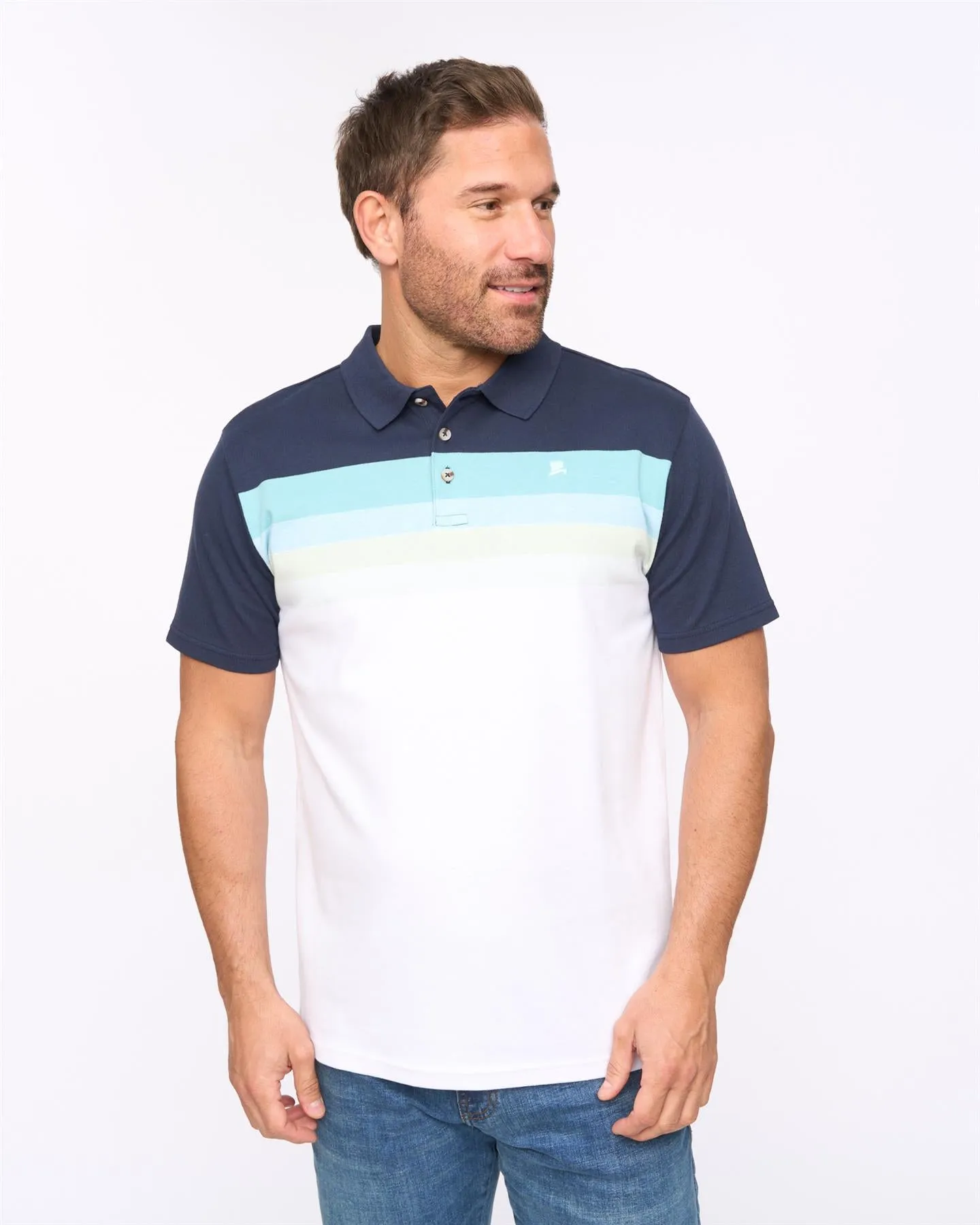 Mens Danson Polo Navy sold by Brand Corner