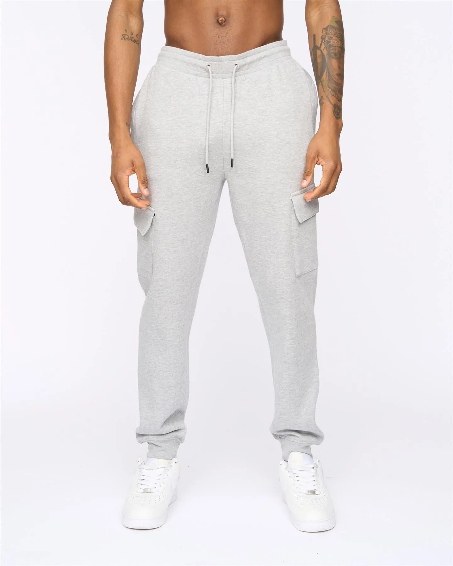 Mens Crosby Cargo Joggers Grey Marl sold by Brand Corner product image thumbnail 5