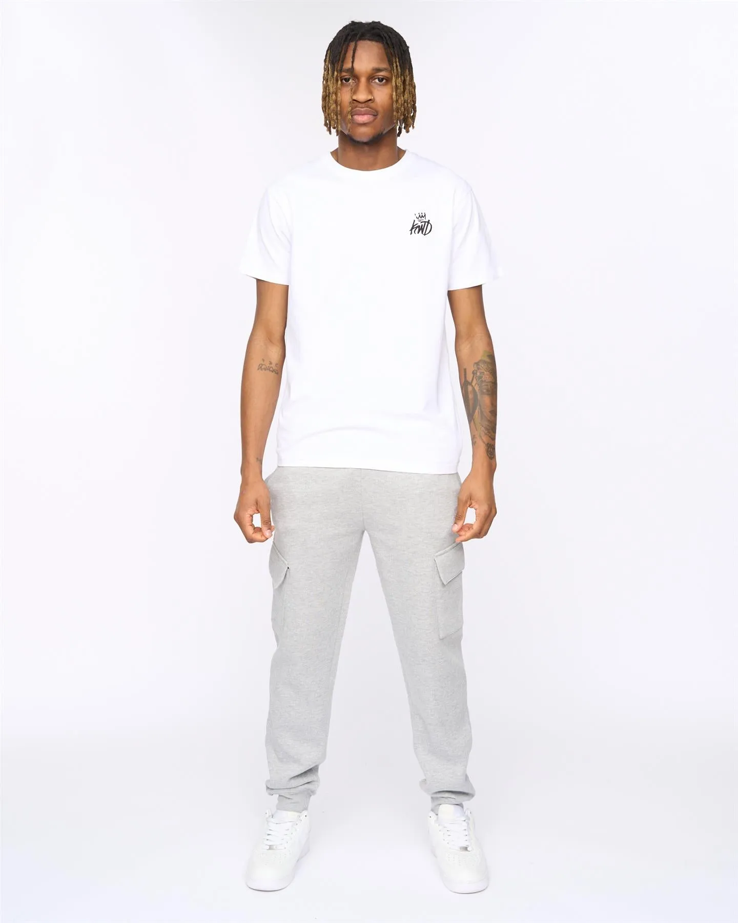 Mens Crosby Cargo Joggers Grey Marl sold by Brand Corner product image thumbnail 3