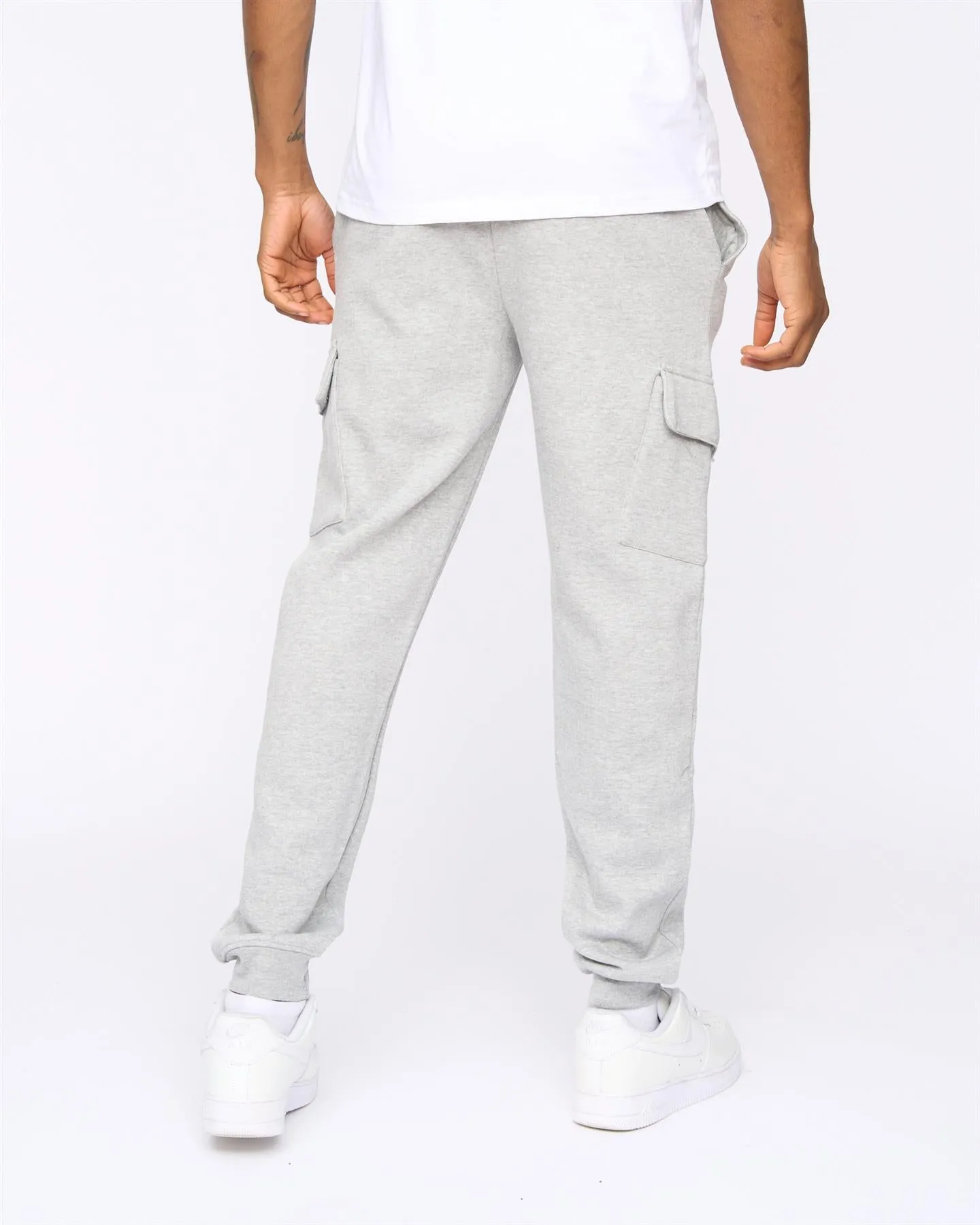 Mens Crosby Cargo Joggers Grey Marl sold by Brand Corner product image thumbnail 4