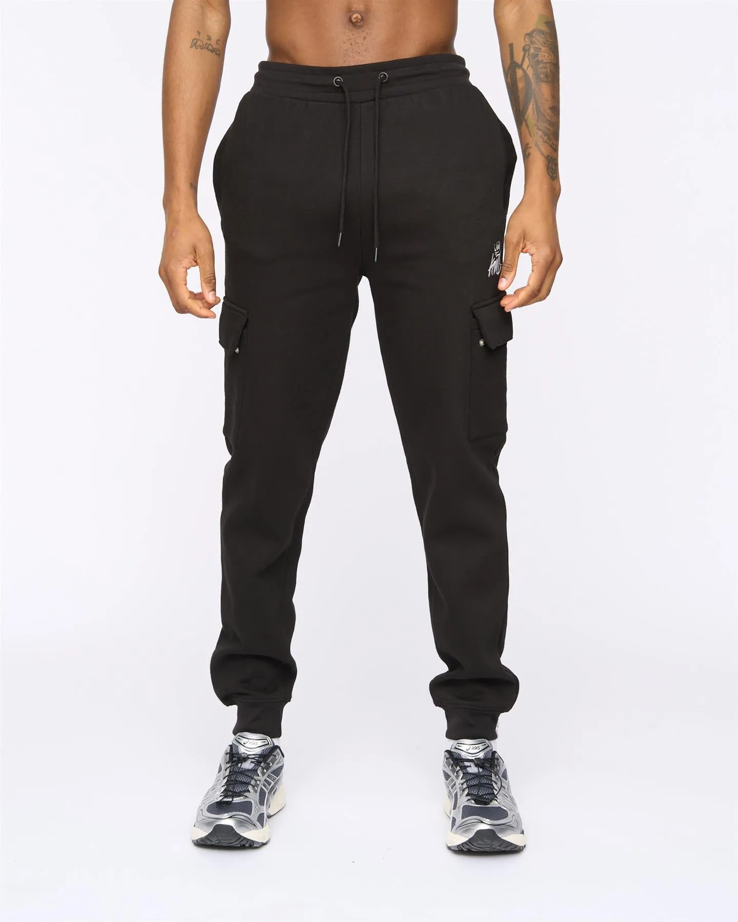 Mens Crosby Cargo Joggers Black sold by Brand Corner product image thumbnail 5
