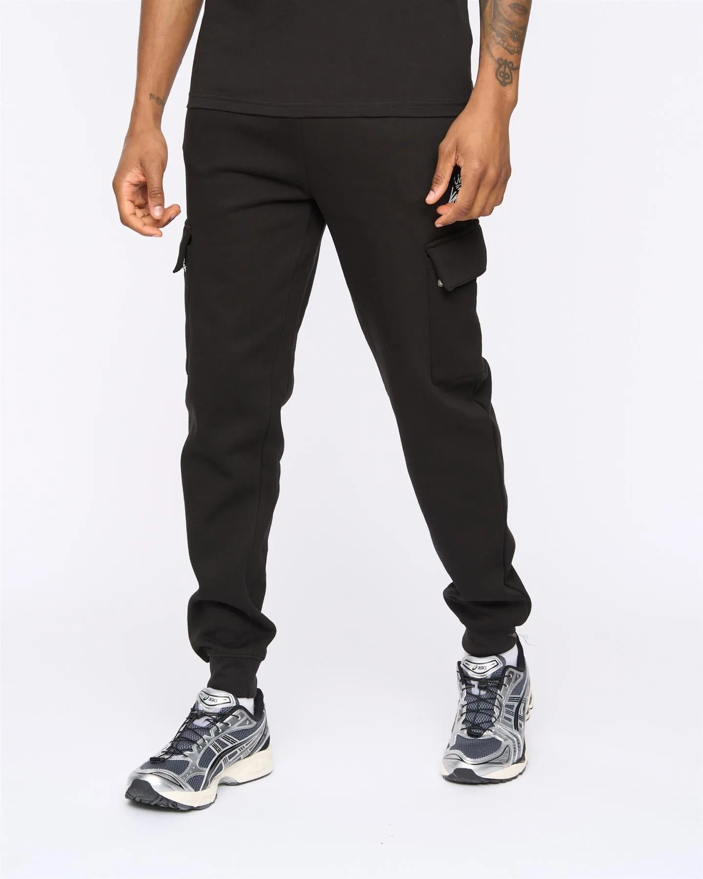 Mens Crosby Cargo Joggers Black sold by Brand Corner product image thumbnail 2