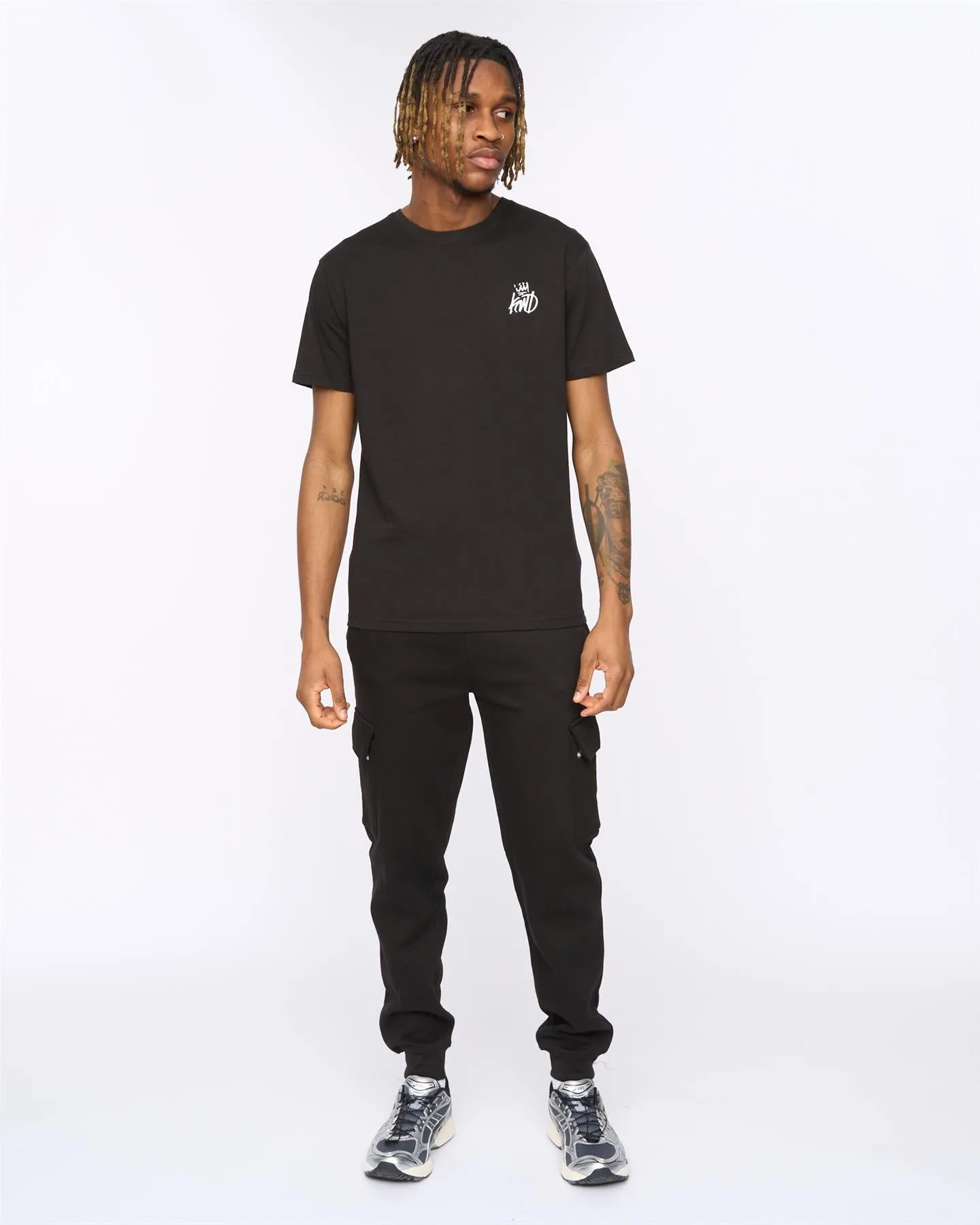 Mens Crosby Cargo Joggers Black sold by Brand Corner product image thumbnail 3