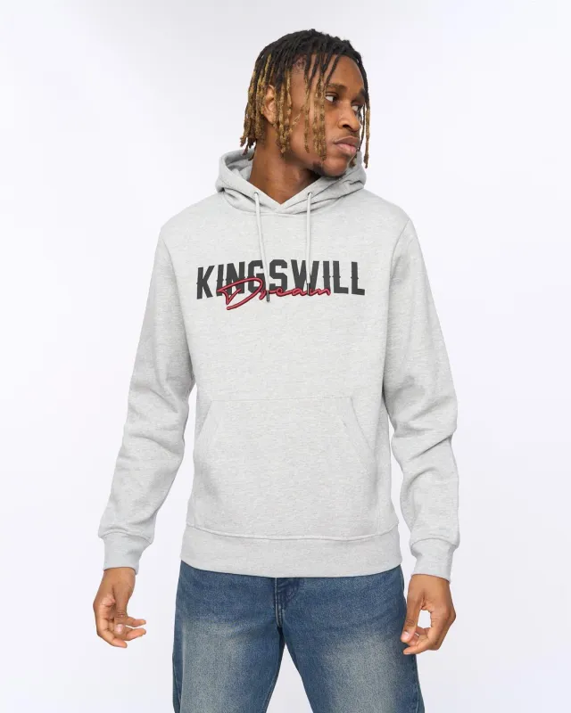 Mens Bilkie Hoodie Grey Marl sold by Brand Corner