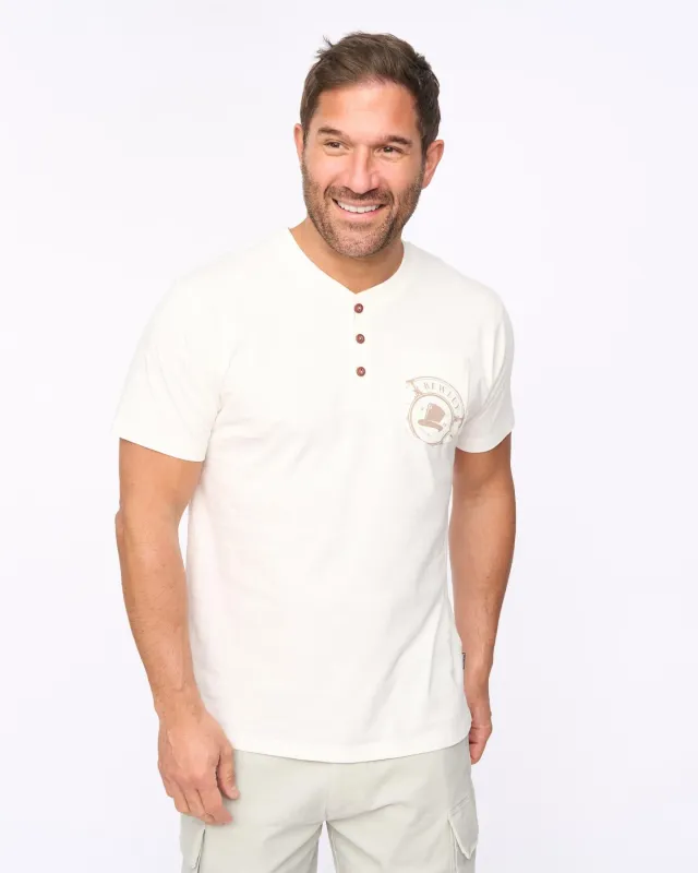 Mens Garside T-Shirt Off White made by Brand Corner