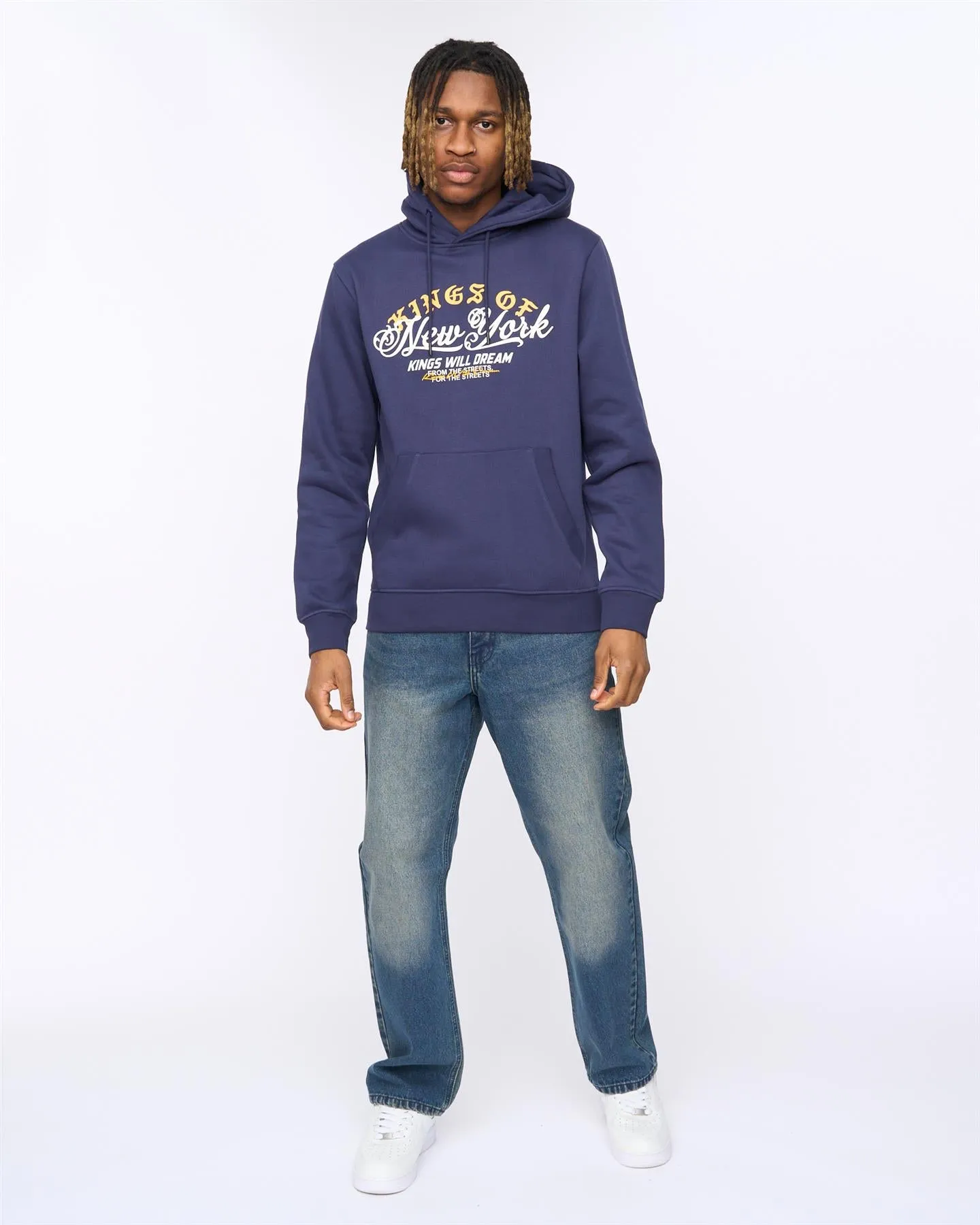 Mens Affiliated Hoodie Navy sold by Brand Corner product image thumbnail 3