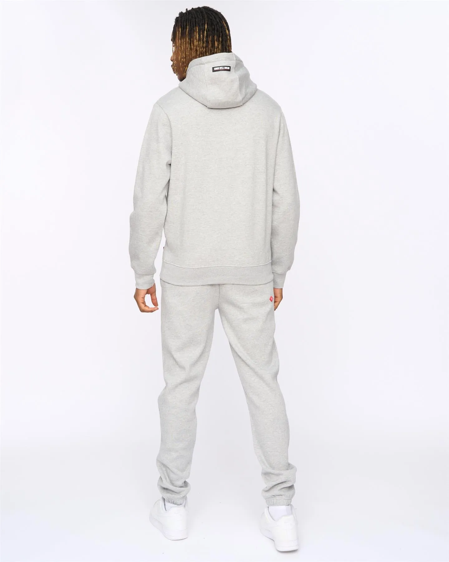 Mens Kingdome Hoodie Grey Marl sold by Brand Corner product image thumbnail 4