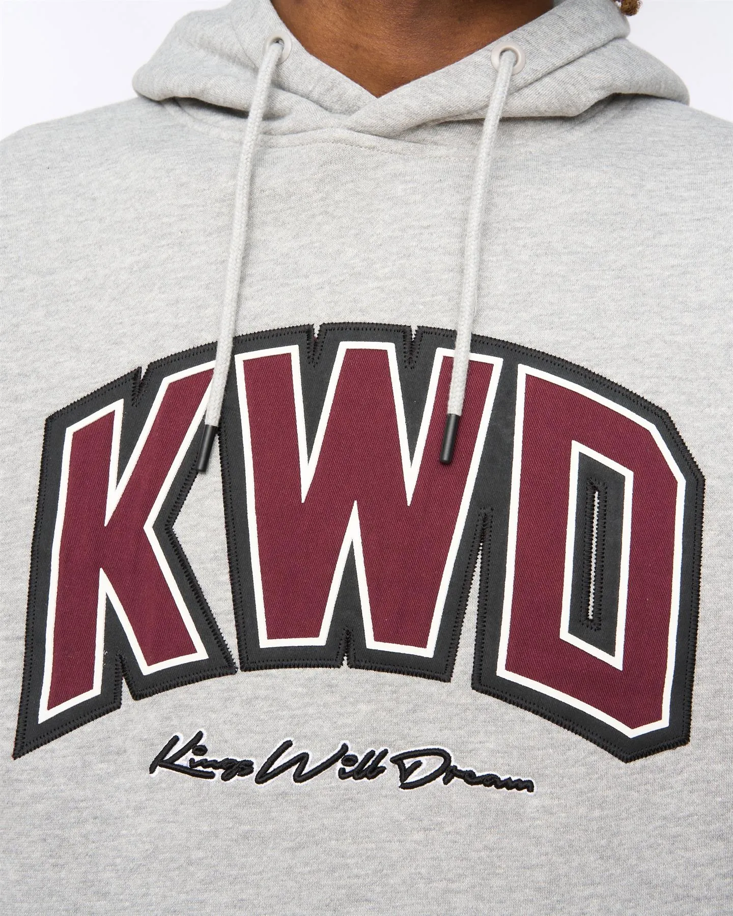 Mens Kingdome Hoodie Grey Marl sold by Brand Corner product image thumbnail 5