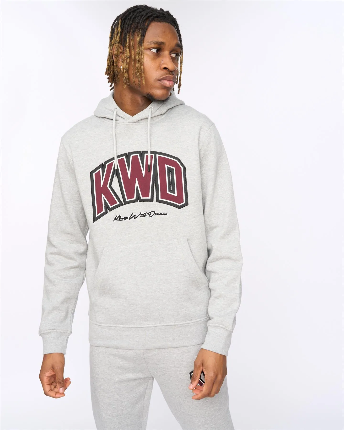 Mens Kingdome Hoodie Grey Marl sold by Brand Corner product image thumbnail 2