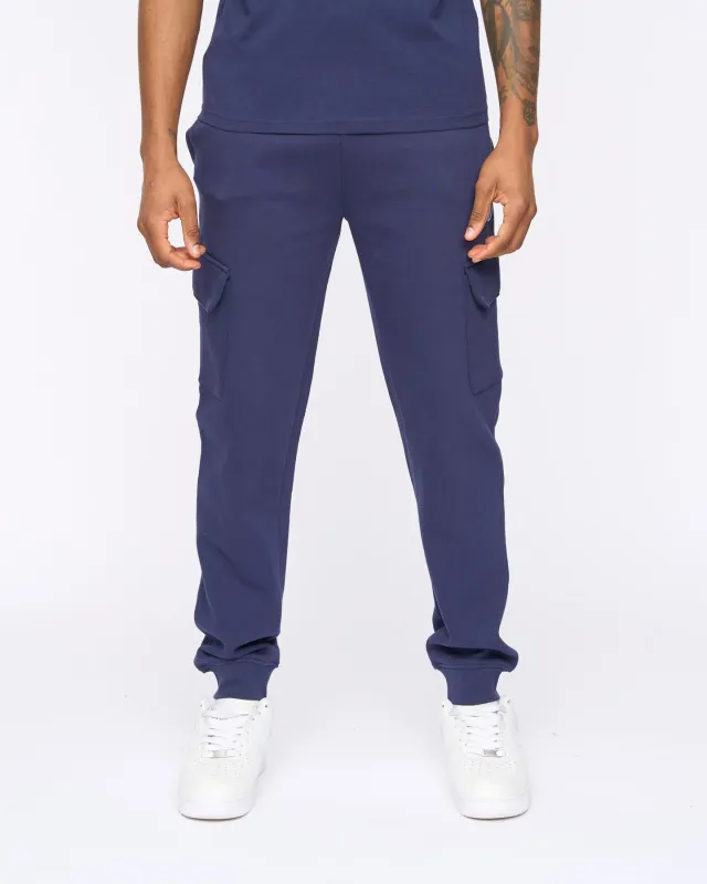 Mens Crosby Cargo Joggers Navy made by Kings Will Dream