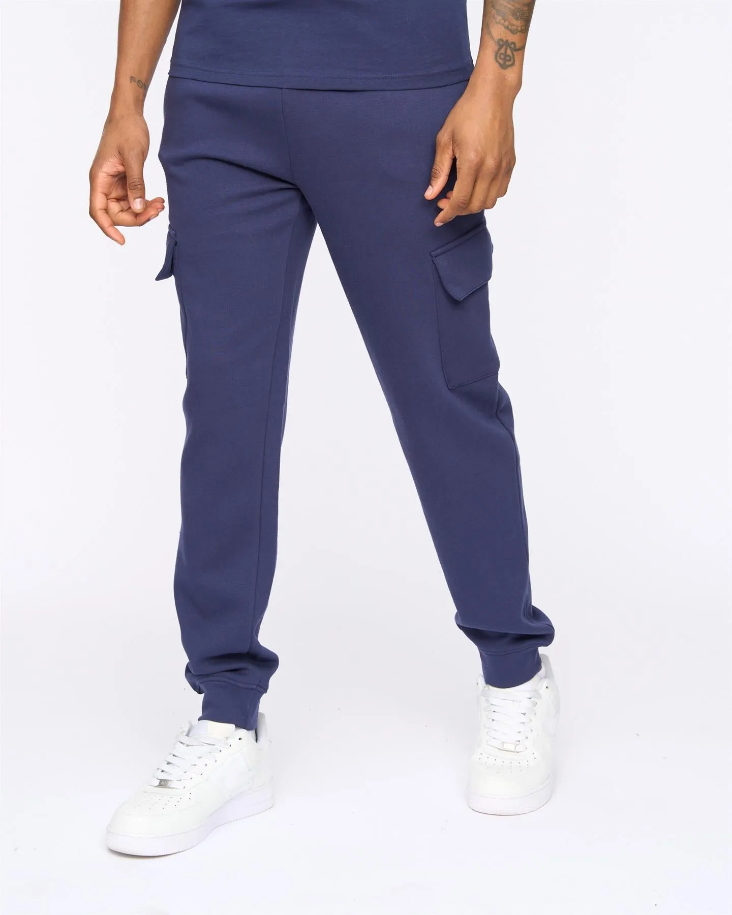Mens Crosby Cargo Joggers Navy sold by Brand Corner product image thumbnail 2