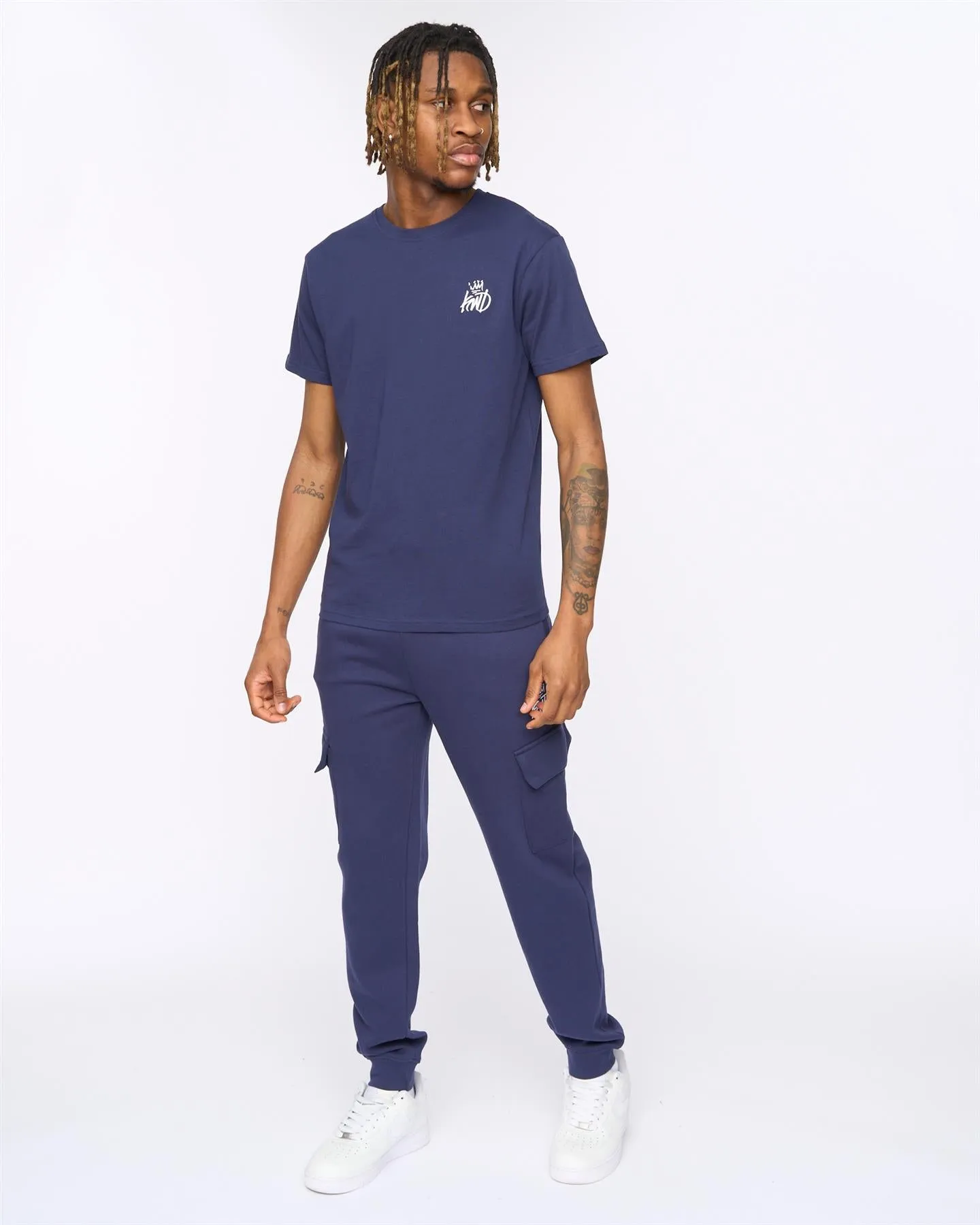 Mens Crosby Cargo Joggers Navy sold by Brand Corner product image thumbnail 3