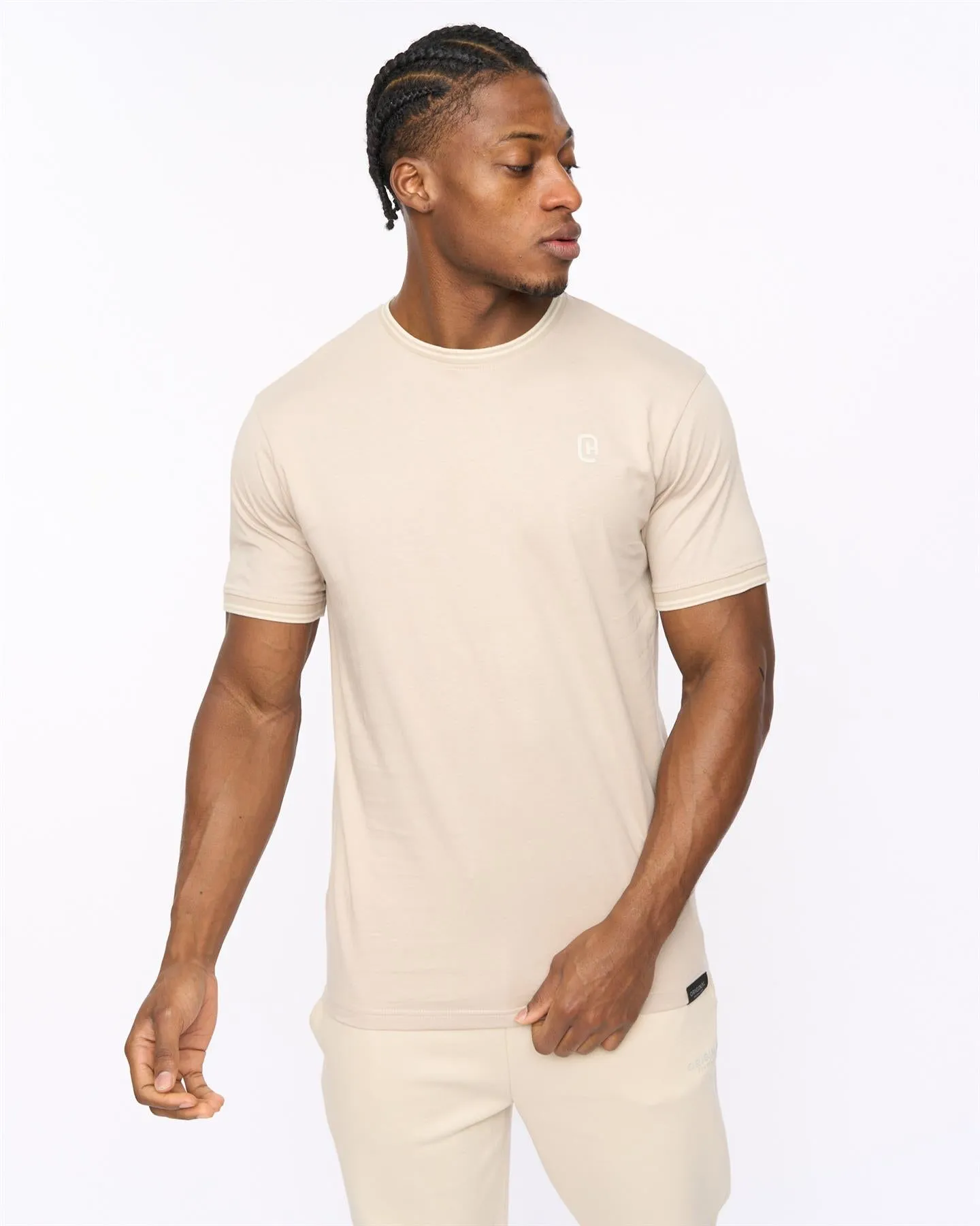 Mens Preece T-Shirt Light Stone sold by Brand Corner product image thumbnail 2