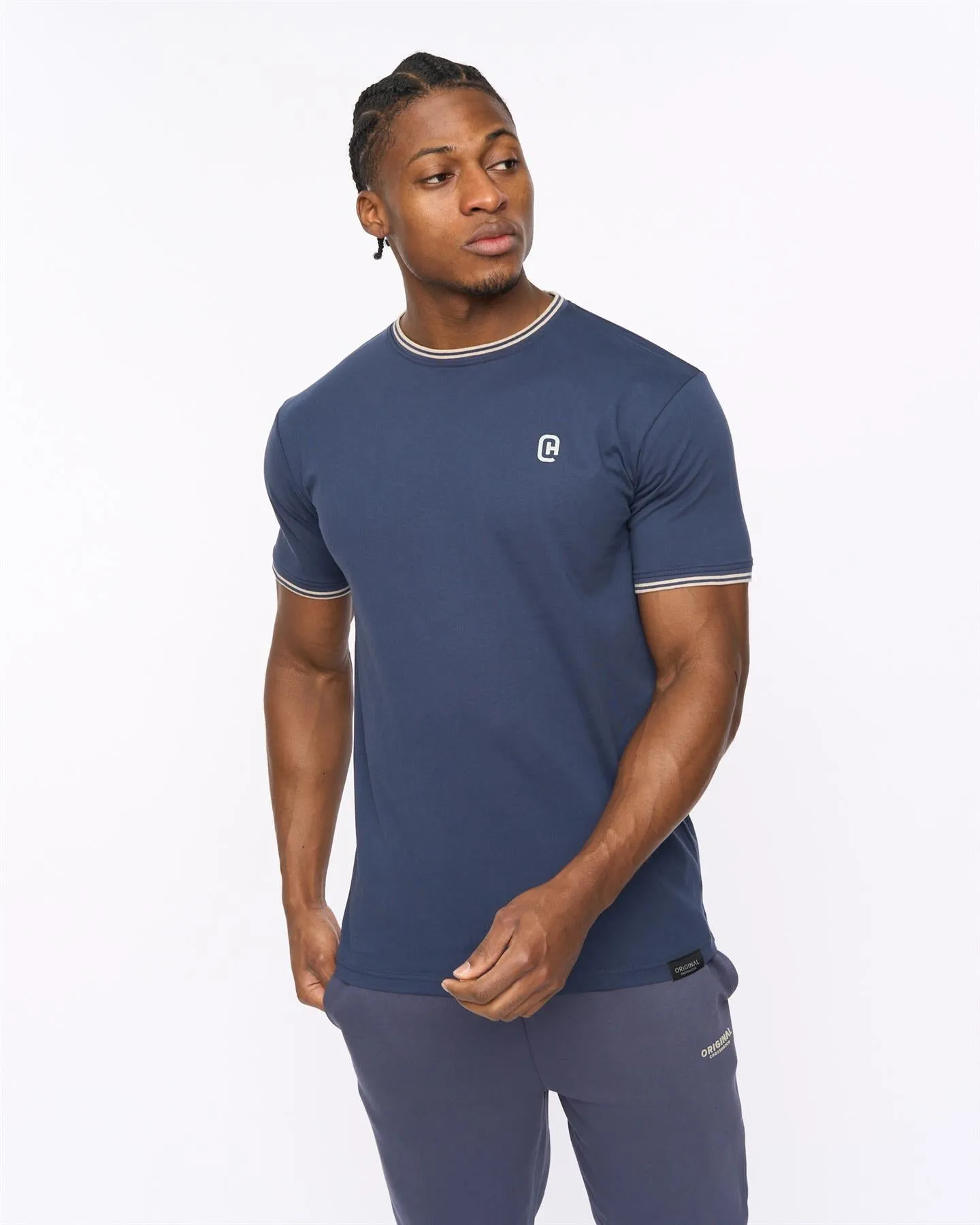 Mens Preece T-Shirt Navy sold by Brand Corner