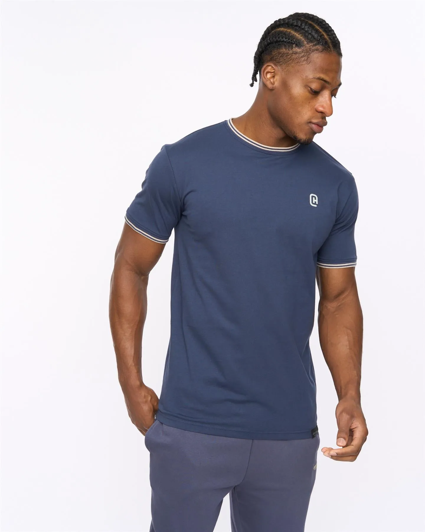 Mens Preece T-Shirt Navy sold by Brand Corner product image thumbnail 2