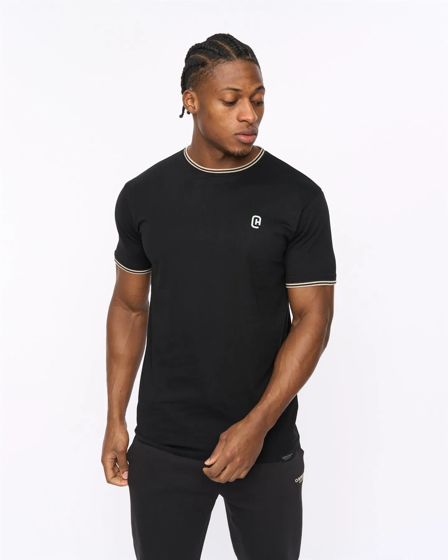 Mens Preece T-Shirt Black sold by Brand Corner
