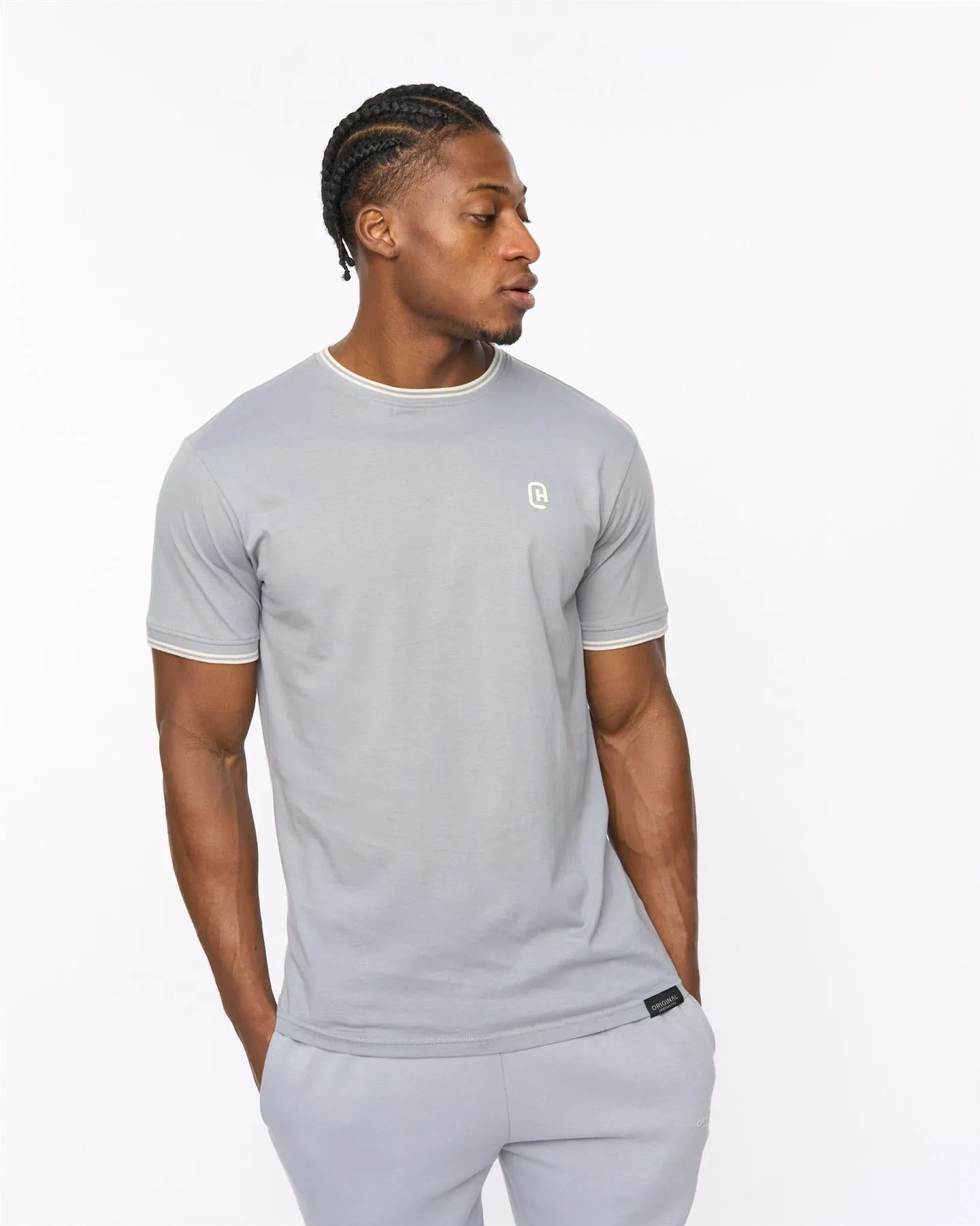 Mens Preece T-Shirt Steel Blue sold by Brand Corner