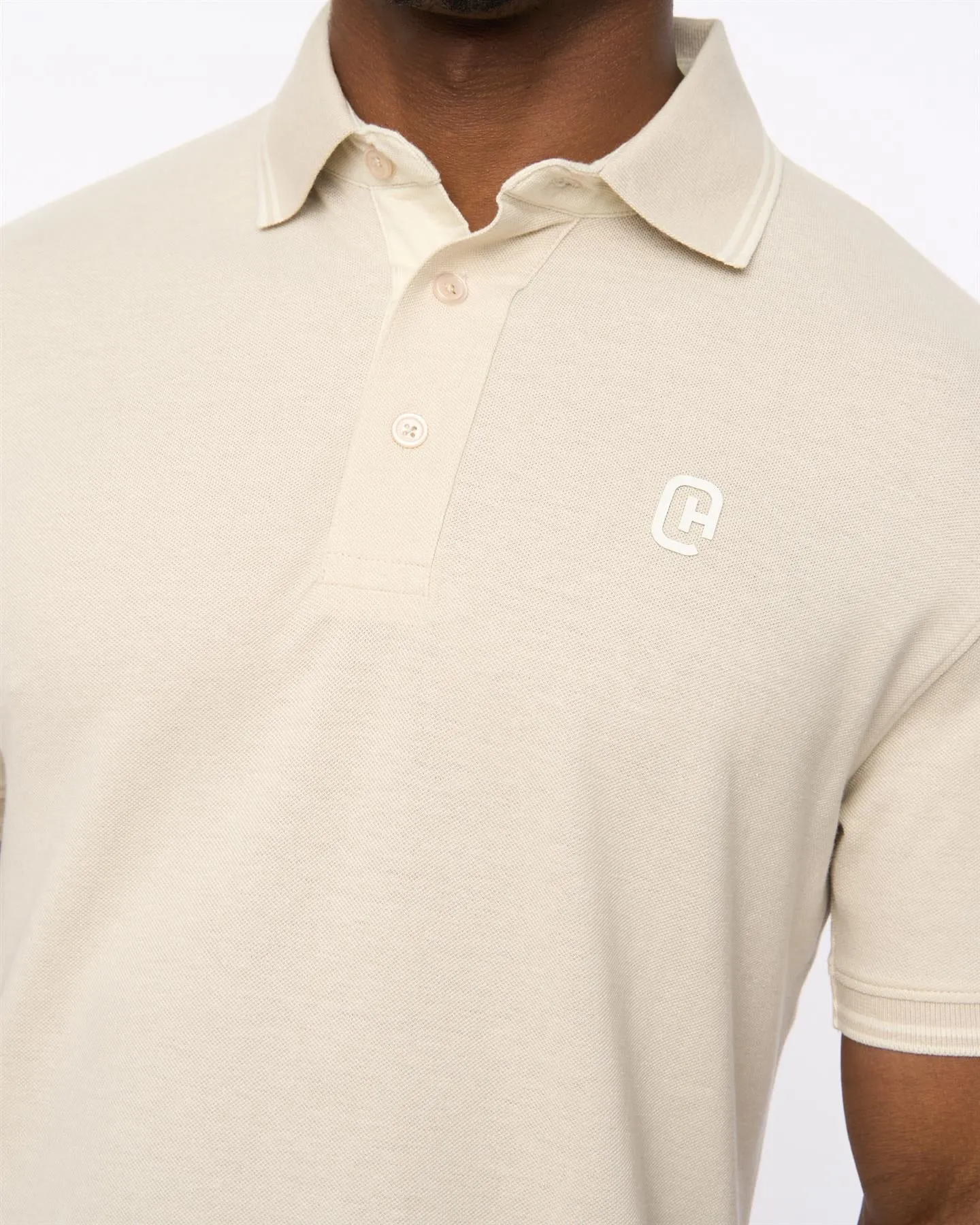 Mens Preece Polo Light Stone sold by Brand Corner product image thumbnail 5