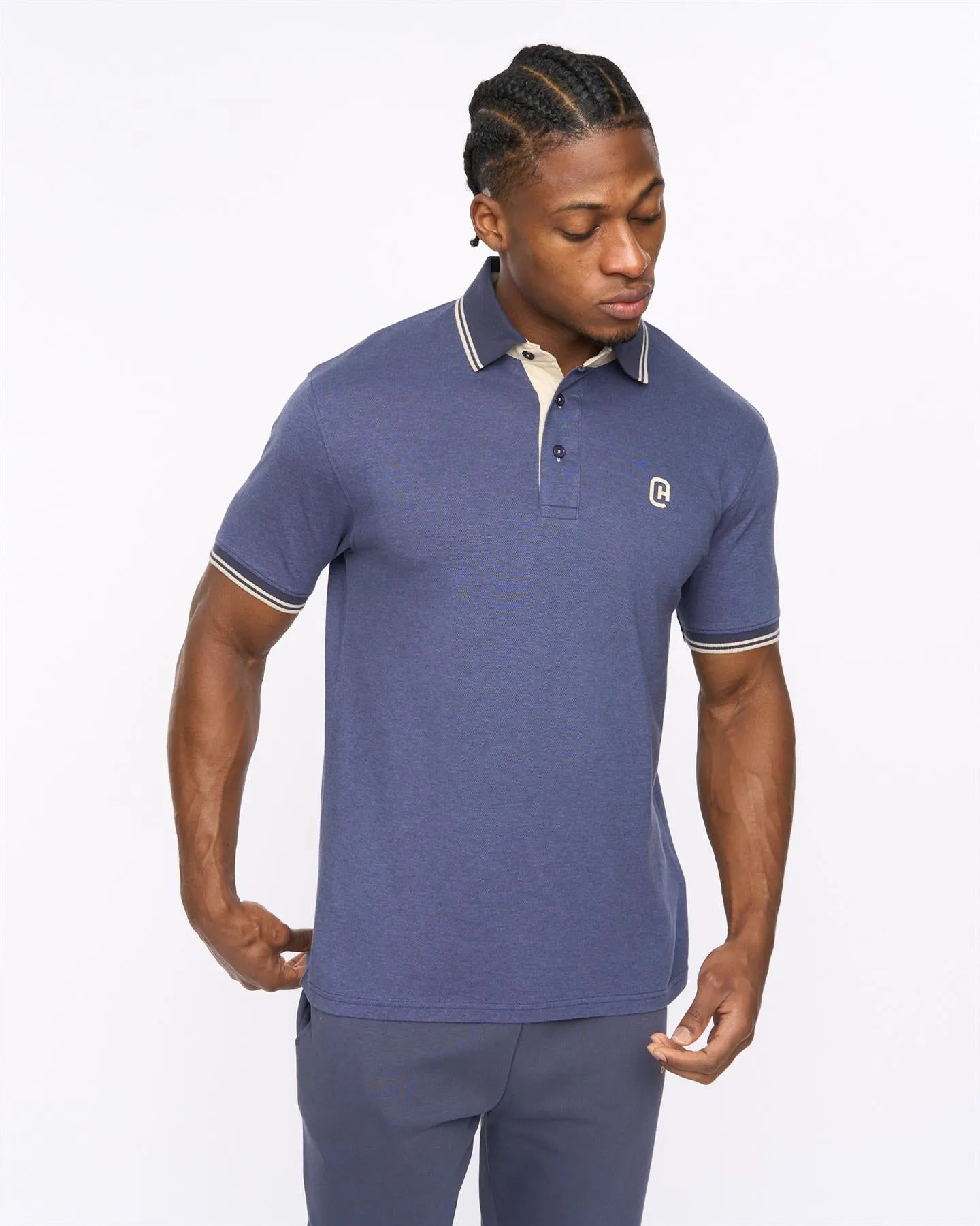 Mens Preece Polo Blue sold by Brand Corner product image thumbnail 2
