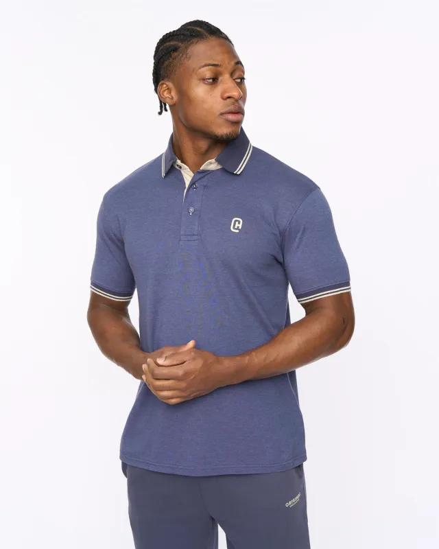 Mens Preece Polo Blue made by Brand Corner