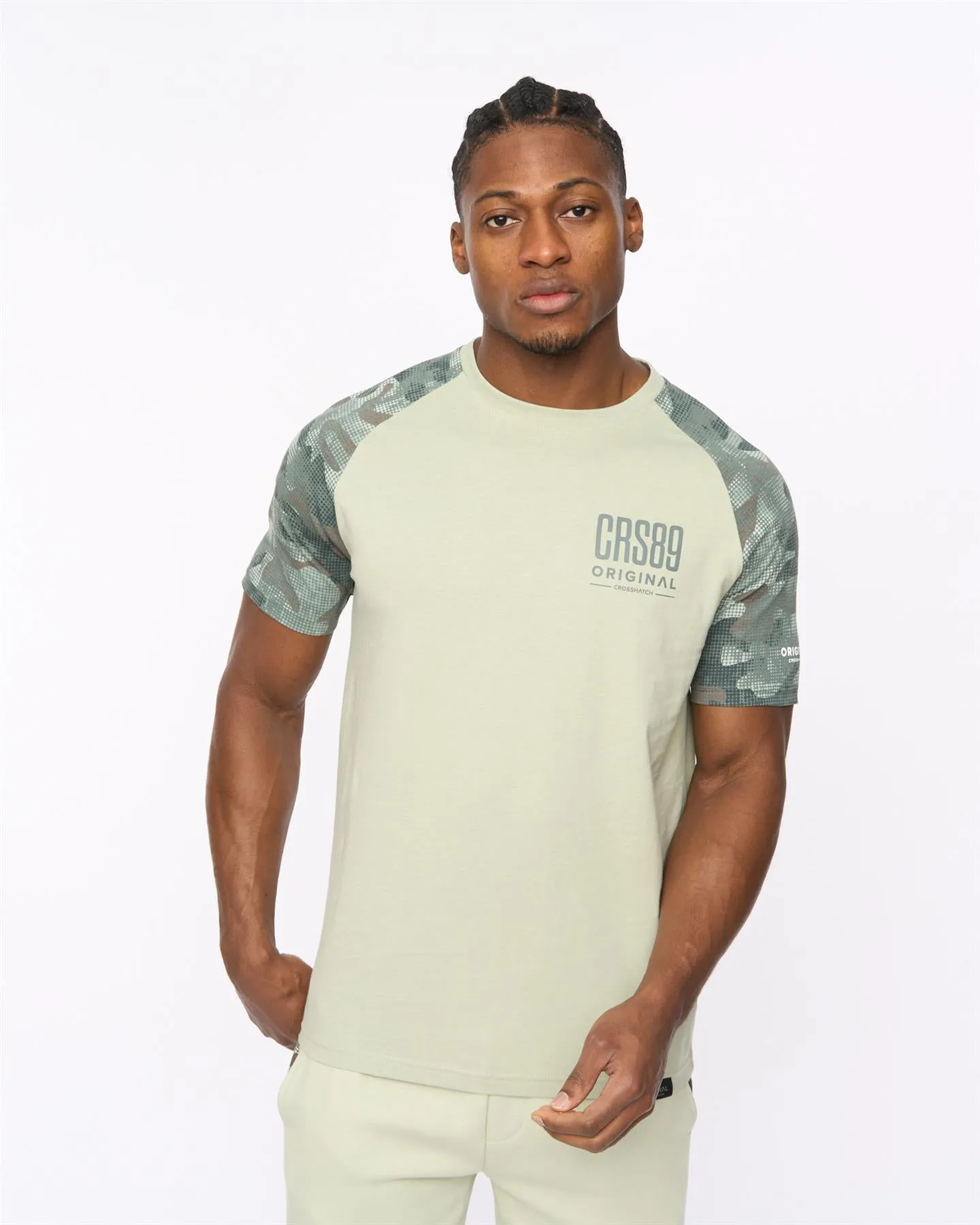 Mens Branton T-Shirt Light Olive sold by Brand Corner