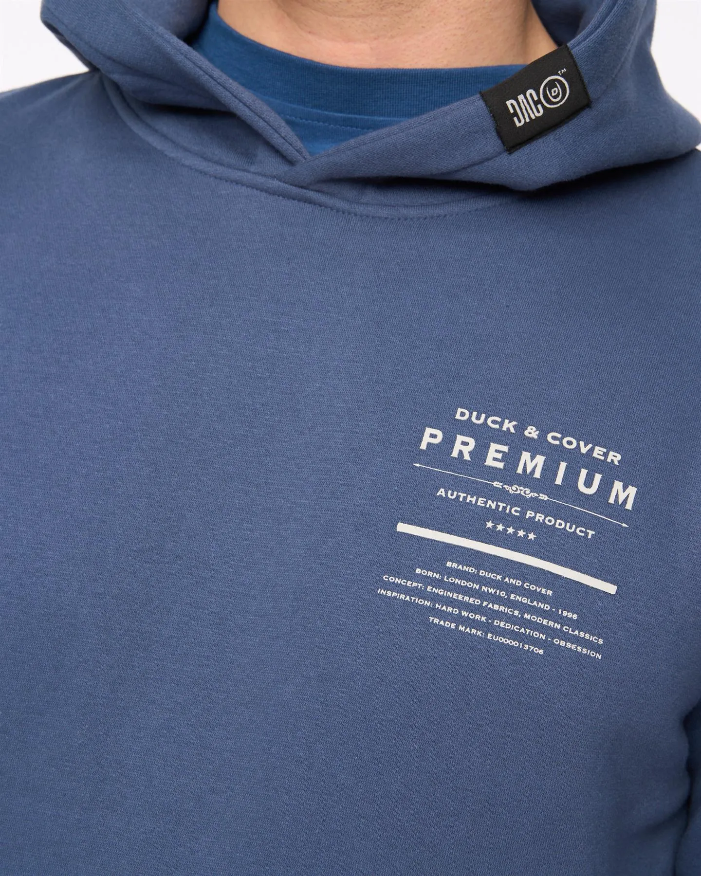 Mens Rayland Hoodie Denim Blue sold by Brand Corner product image thumbnail 5