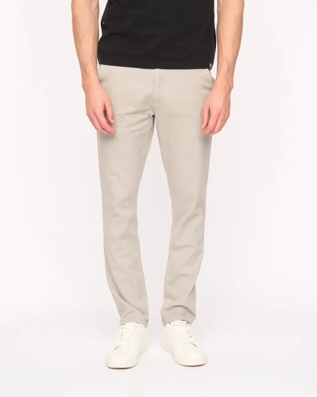 Mens Everett Chinos Light Grey made by Duck and Cover