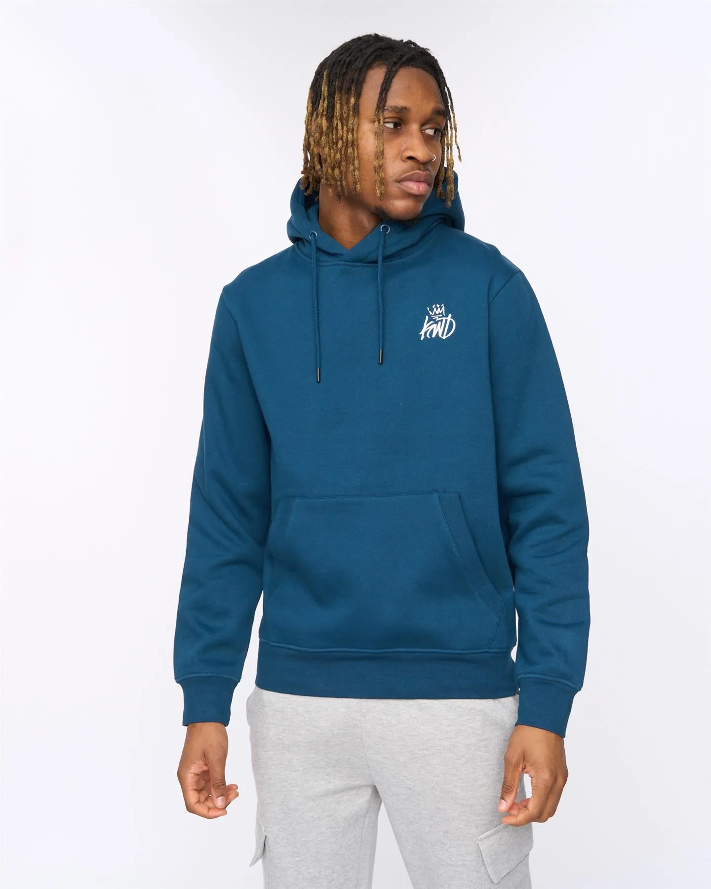 Mens Crosby Hoodie Teal sold by Brand Corner product image thumbnail 5