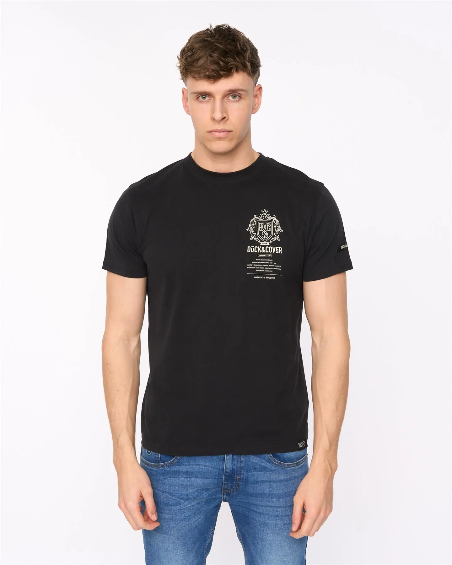 Mens Stoneham T-Shirt Black sold by Brand Corner