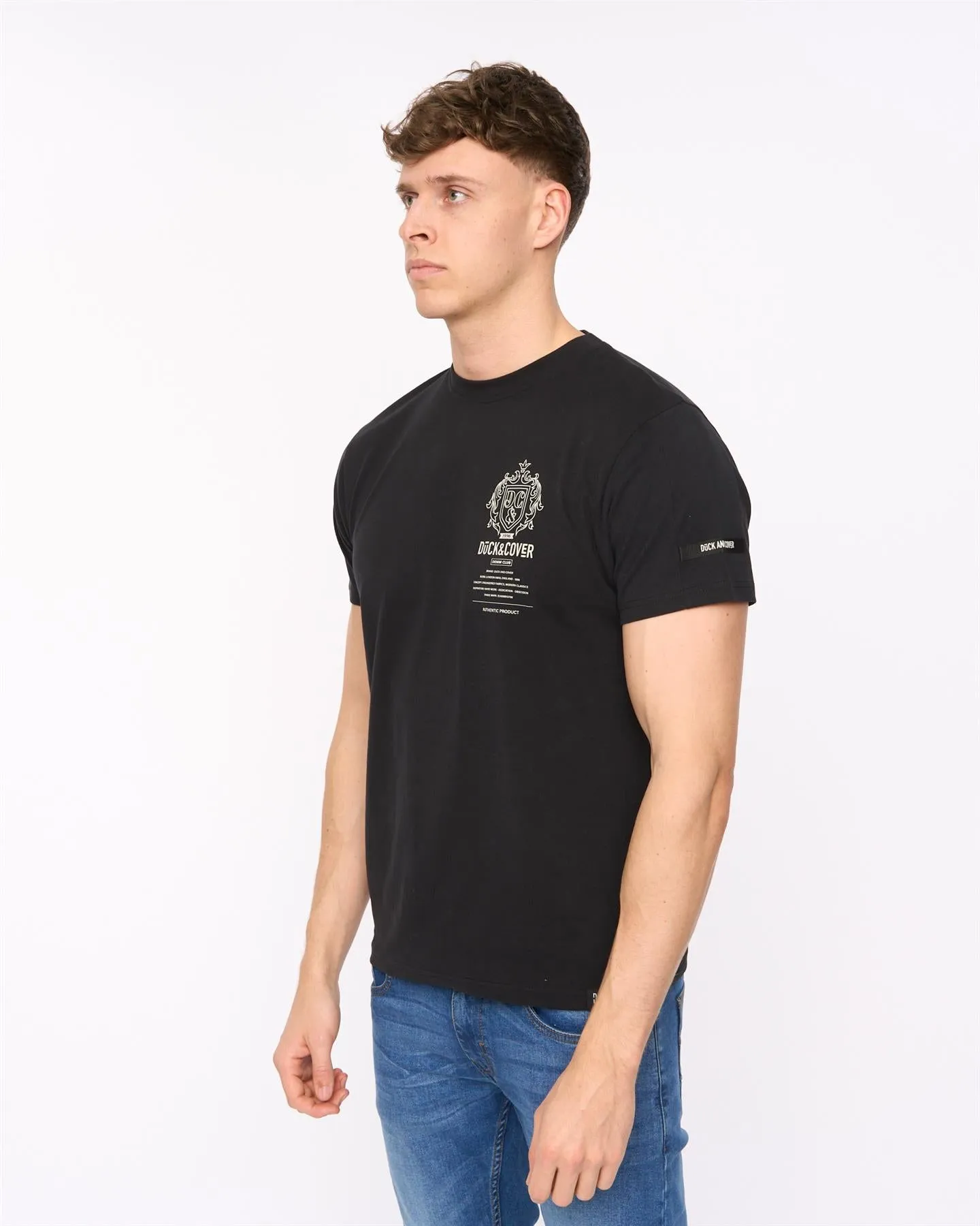 Mens Stoneham T-Shirt Black sold by Brand Corner product image thumbnail 2