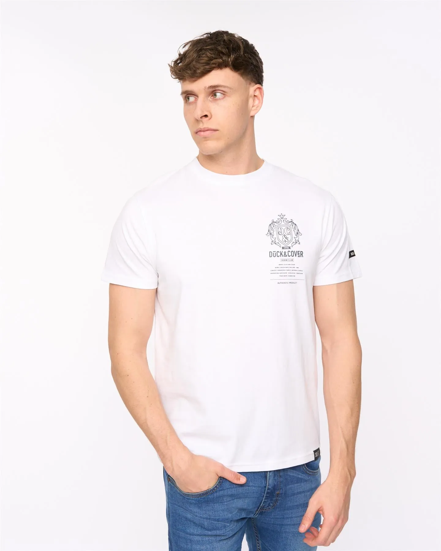 Mens Stoneham T-Shirt White sold by Brand Corner product image thumbnail 5