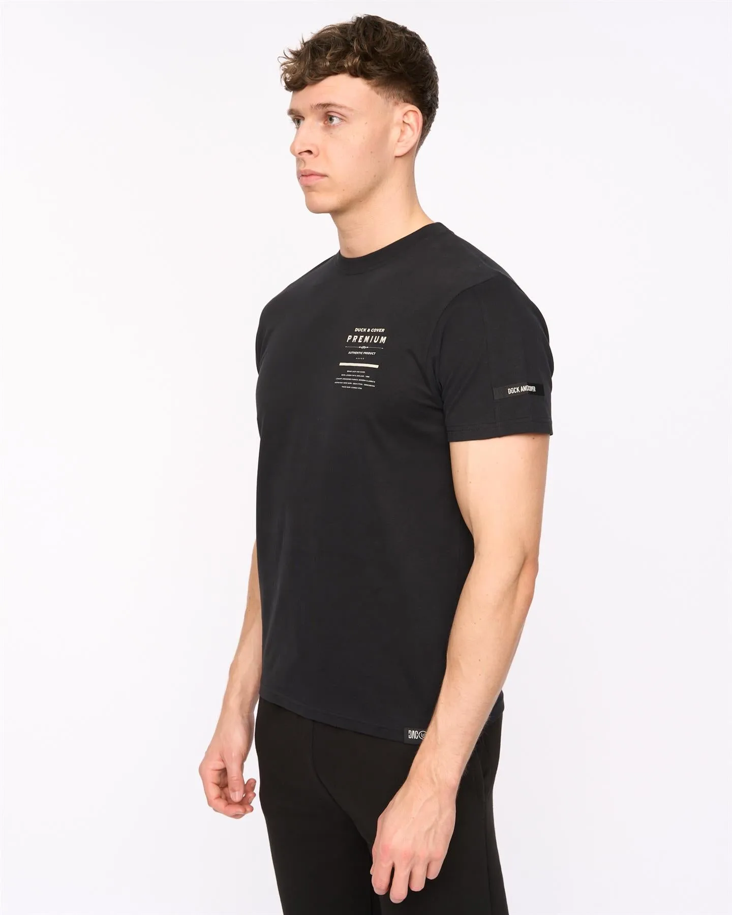 Mens Rayland T-Shirt Black sold by Brand Corner product image thumbnail 2