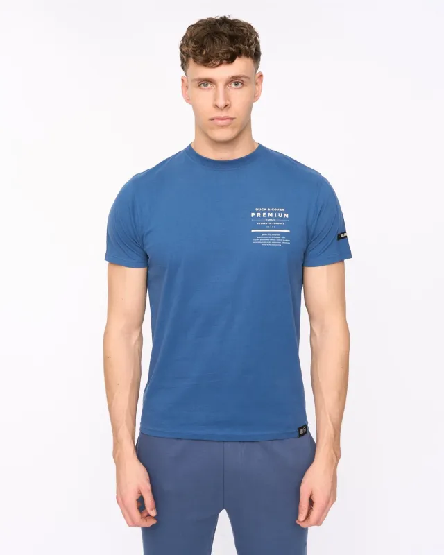 Mens Rayland T-Shirt Denim Blue sold by Brand Corner
