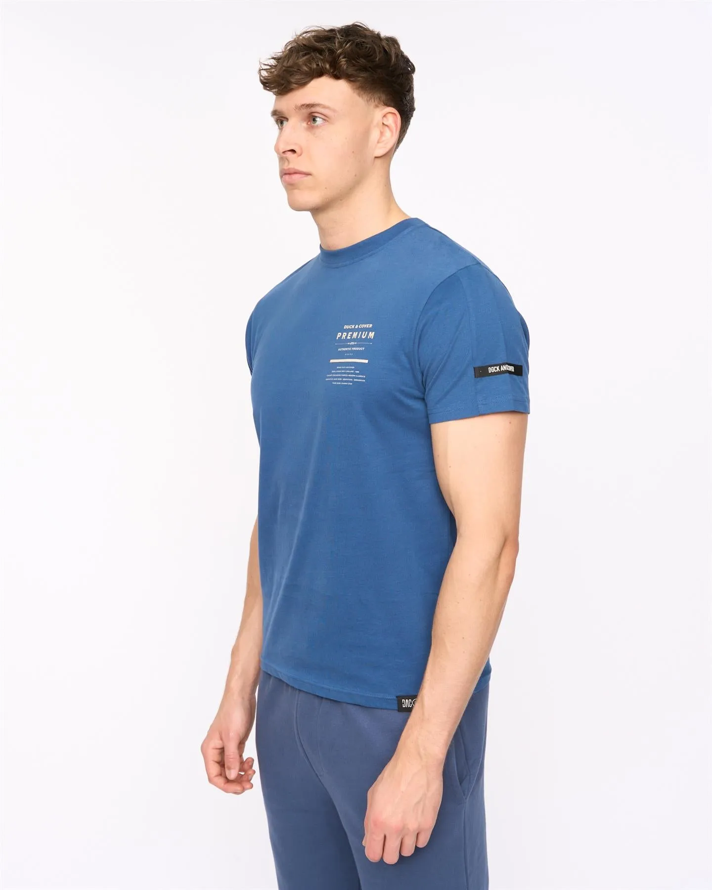 Mens Rayland T-Shirt Denim Blue sold by Brand Corner product image thumbnail 2