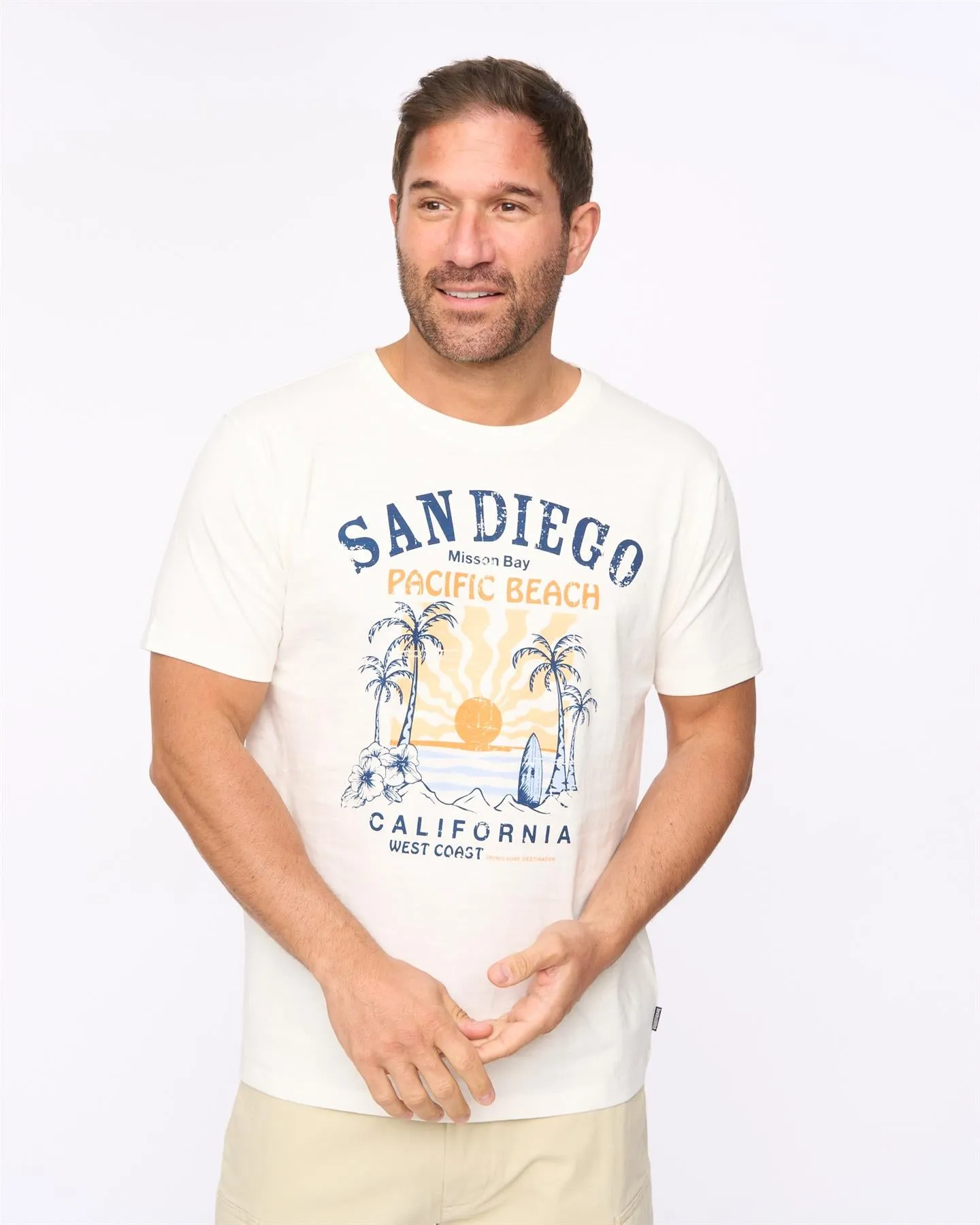 Mens Sandico T-Shirt Off White sold by Brand Corner product image thumbnail 2