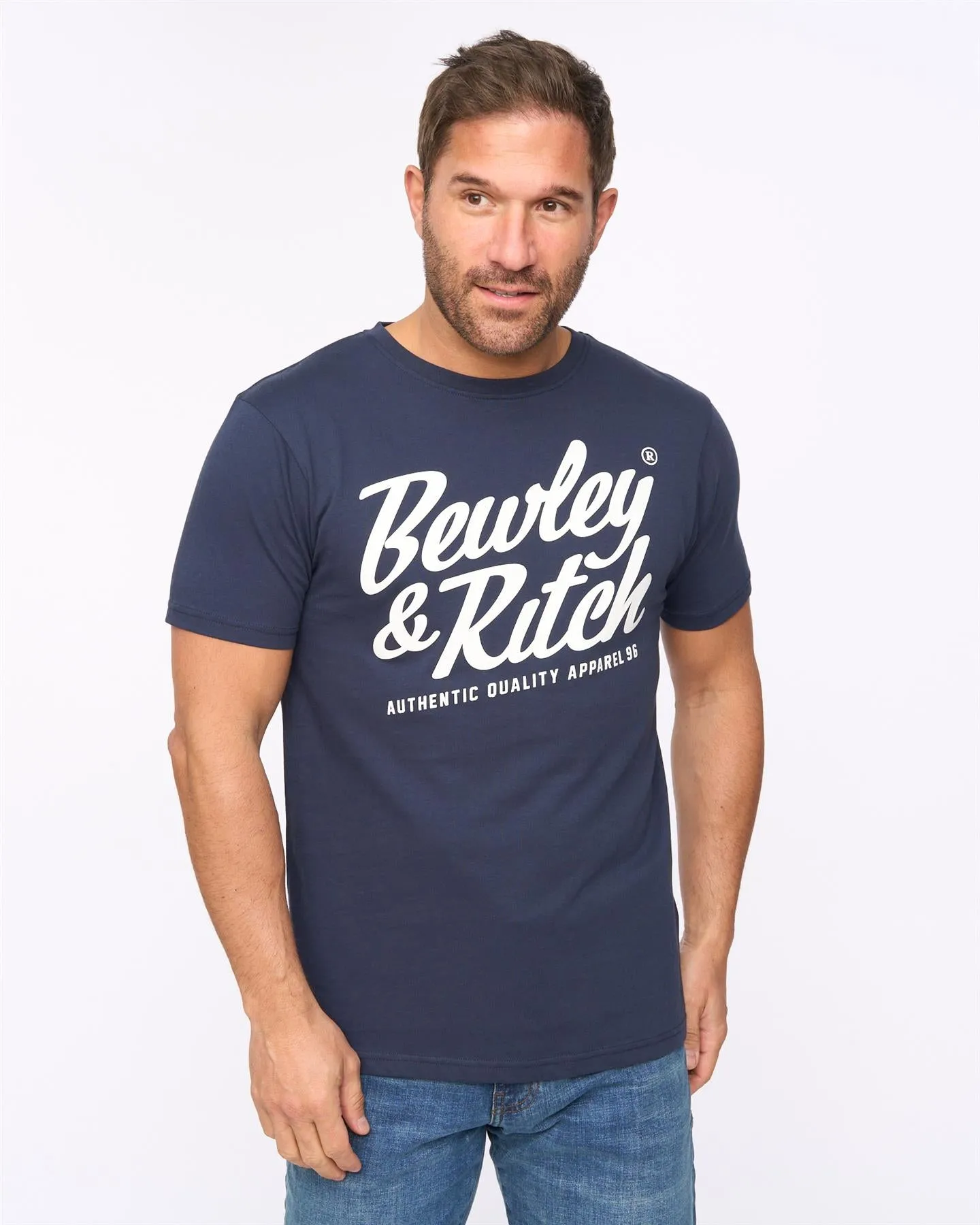 Mens Harlings T-Shirt Navy sold by Brand Corner