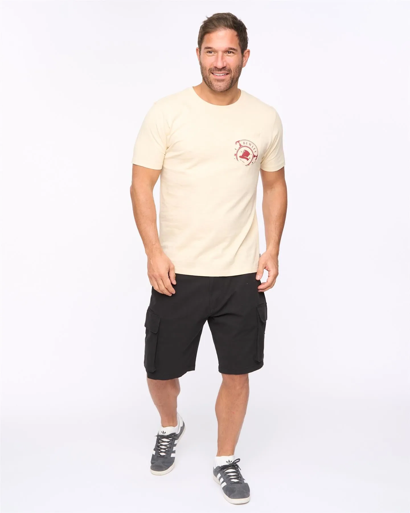 Mens Kinson T-Shirt Stone sold by Brand Corner product image thumbnail 3