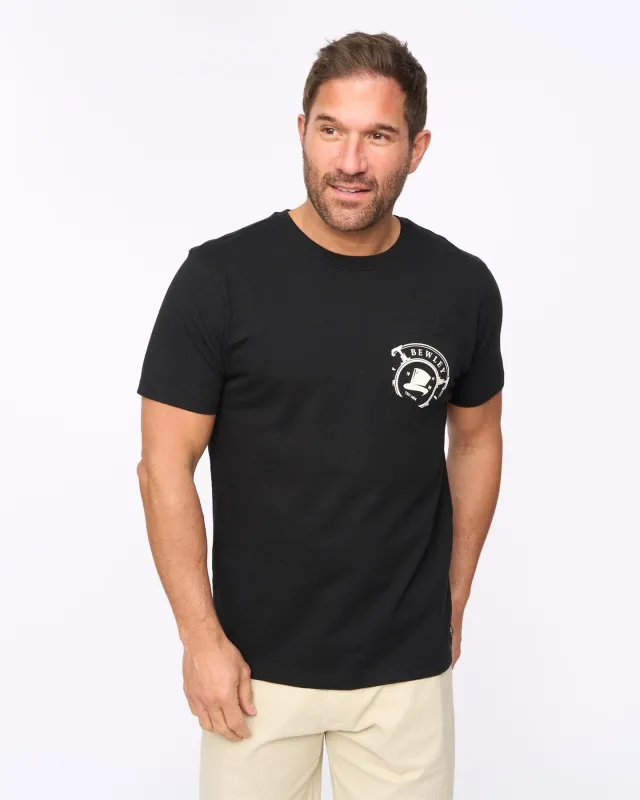 Mens Kinson T-Shirt Black made by Brand Corner