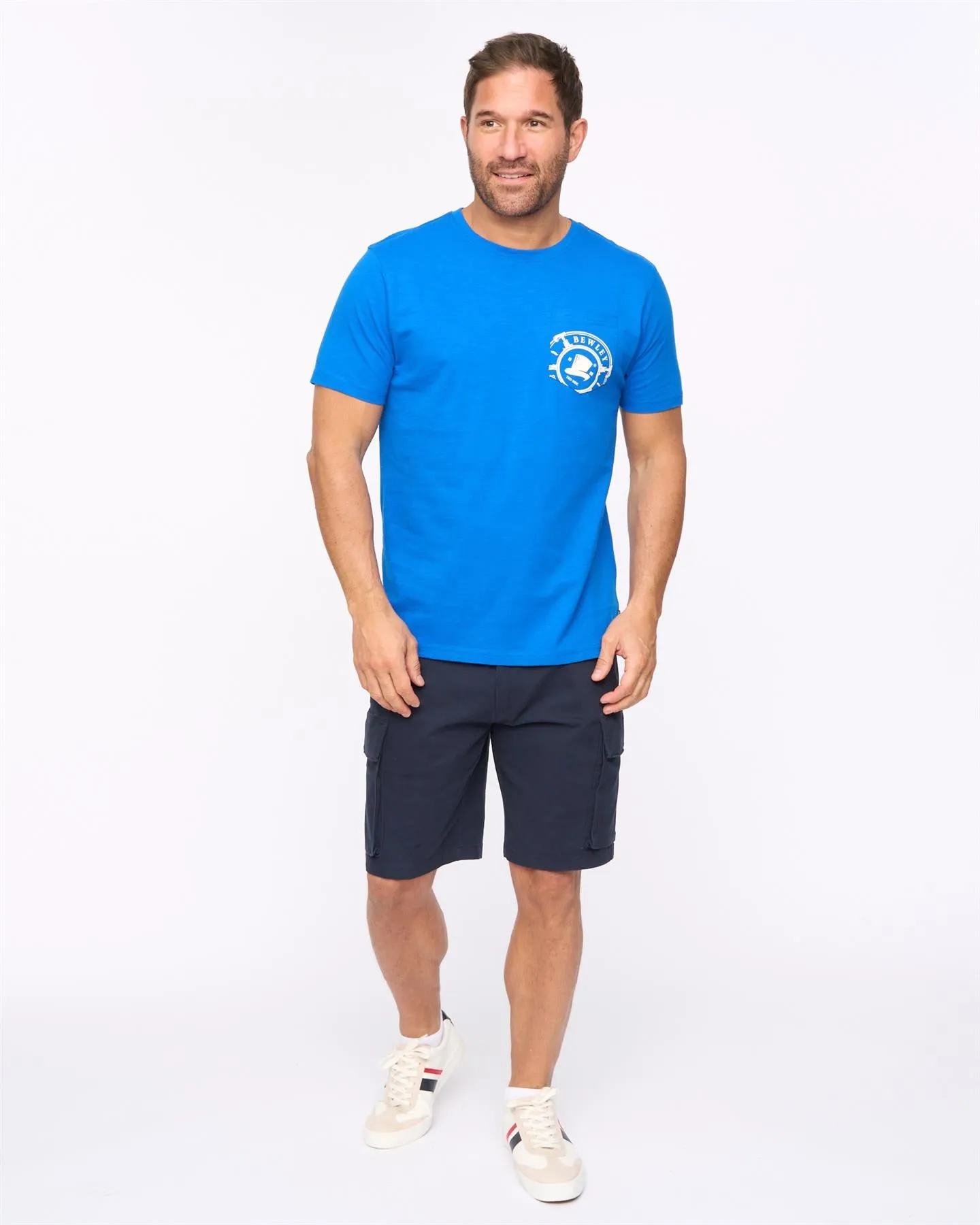 Mens Kinson T-Shirt Mid Blue sold by Brand Corner product image thumbnail 3