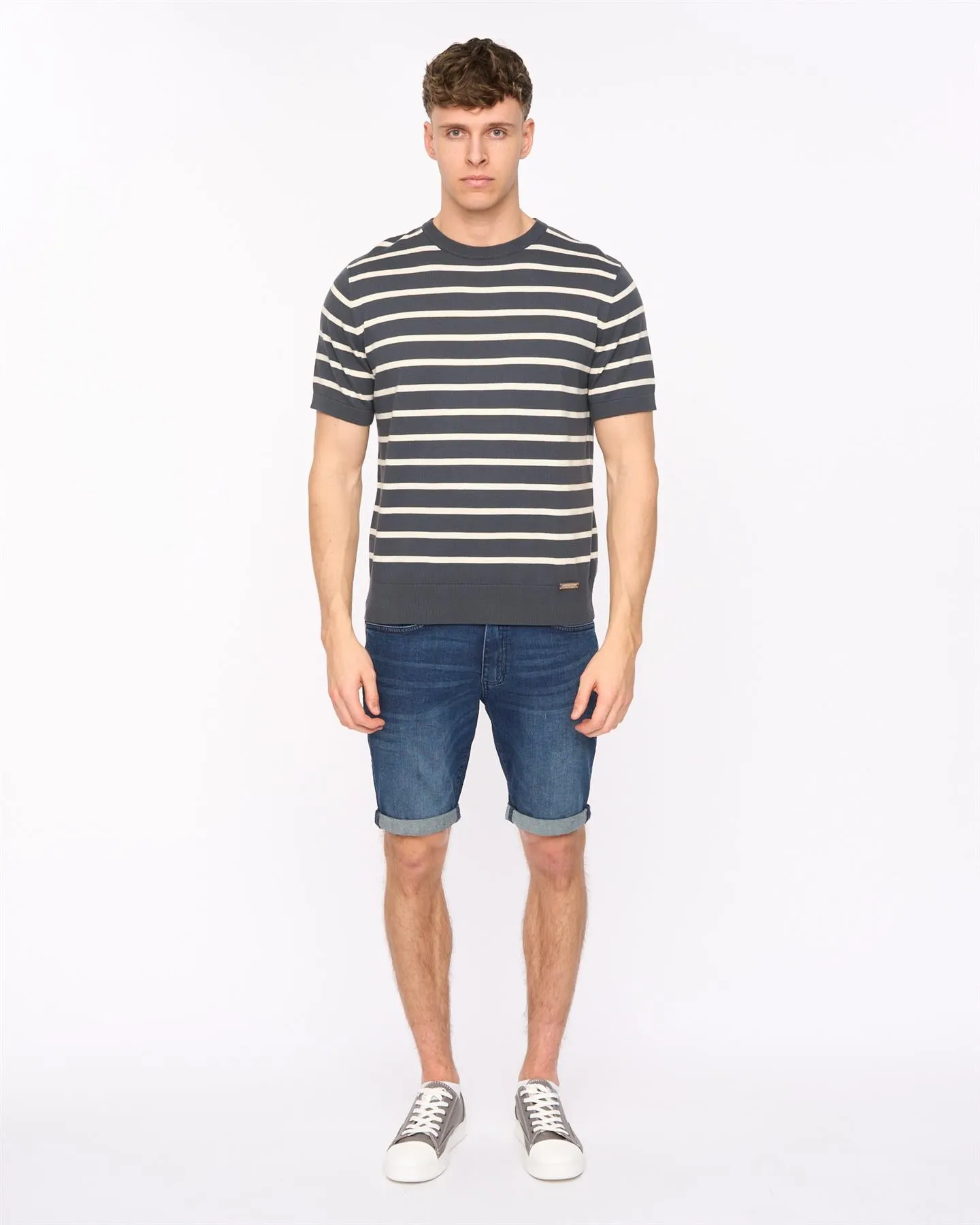 Mens Norwell Knit T-Shirt Slate Blue sold by Brand Corner product image thumbnail 2