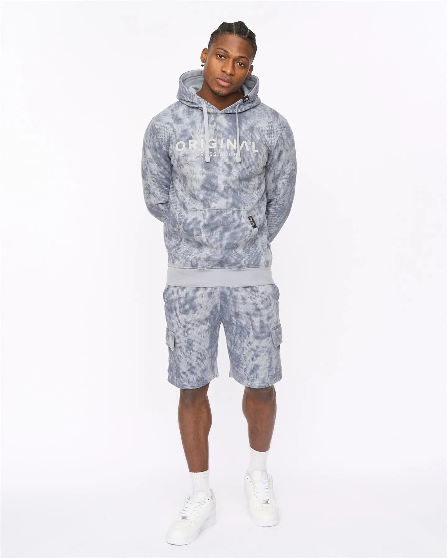 Mens Bardon Camo Hoodie Steel Blue sold by Brand Corner
