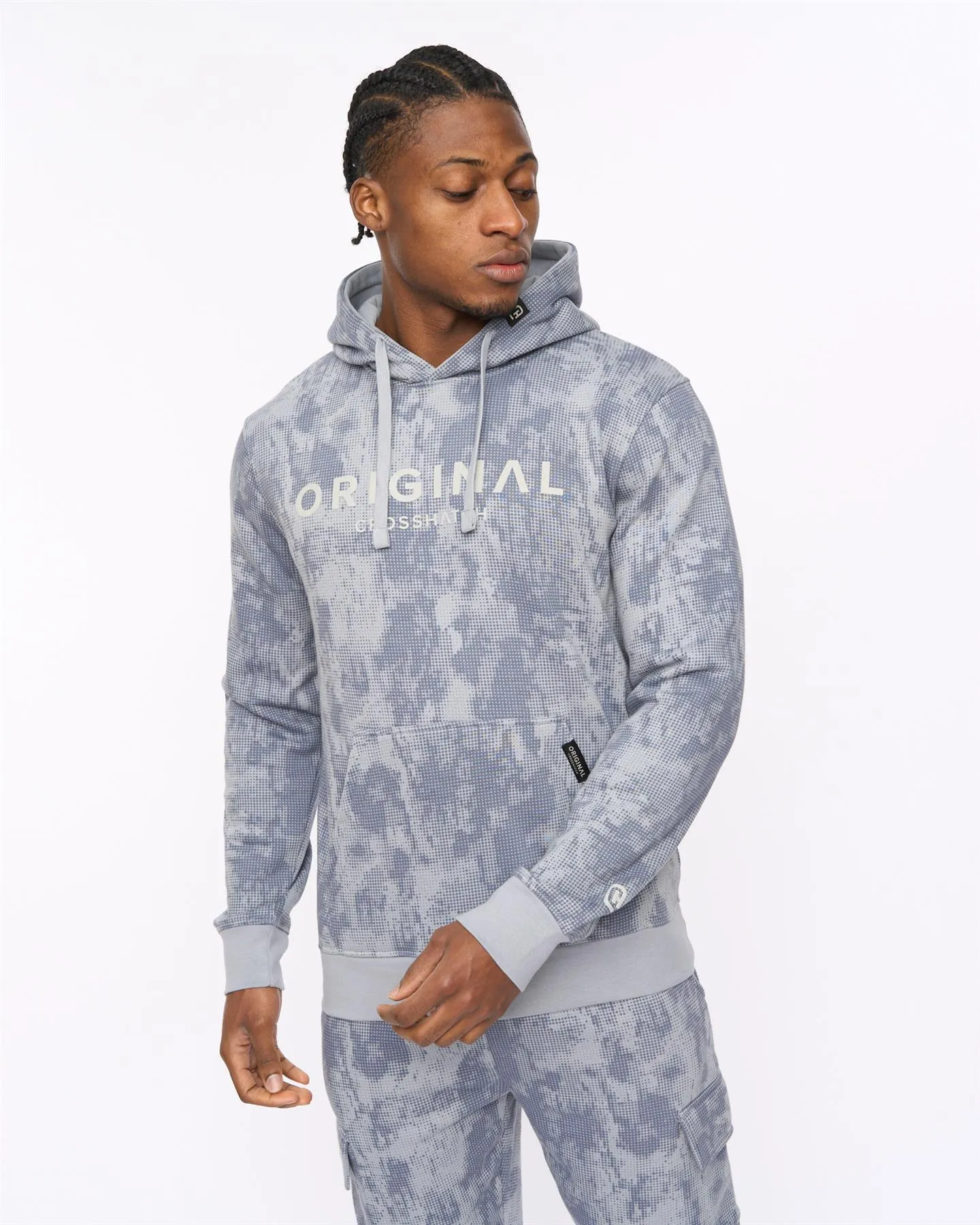 Mens Bardon Camo Hoodie Steel Blue sold by Brand Corner product image thumbnail 3
