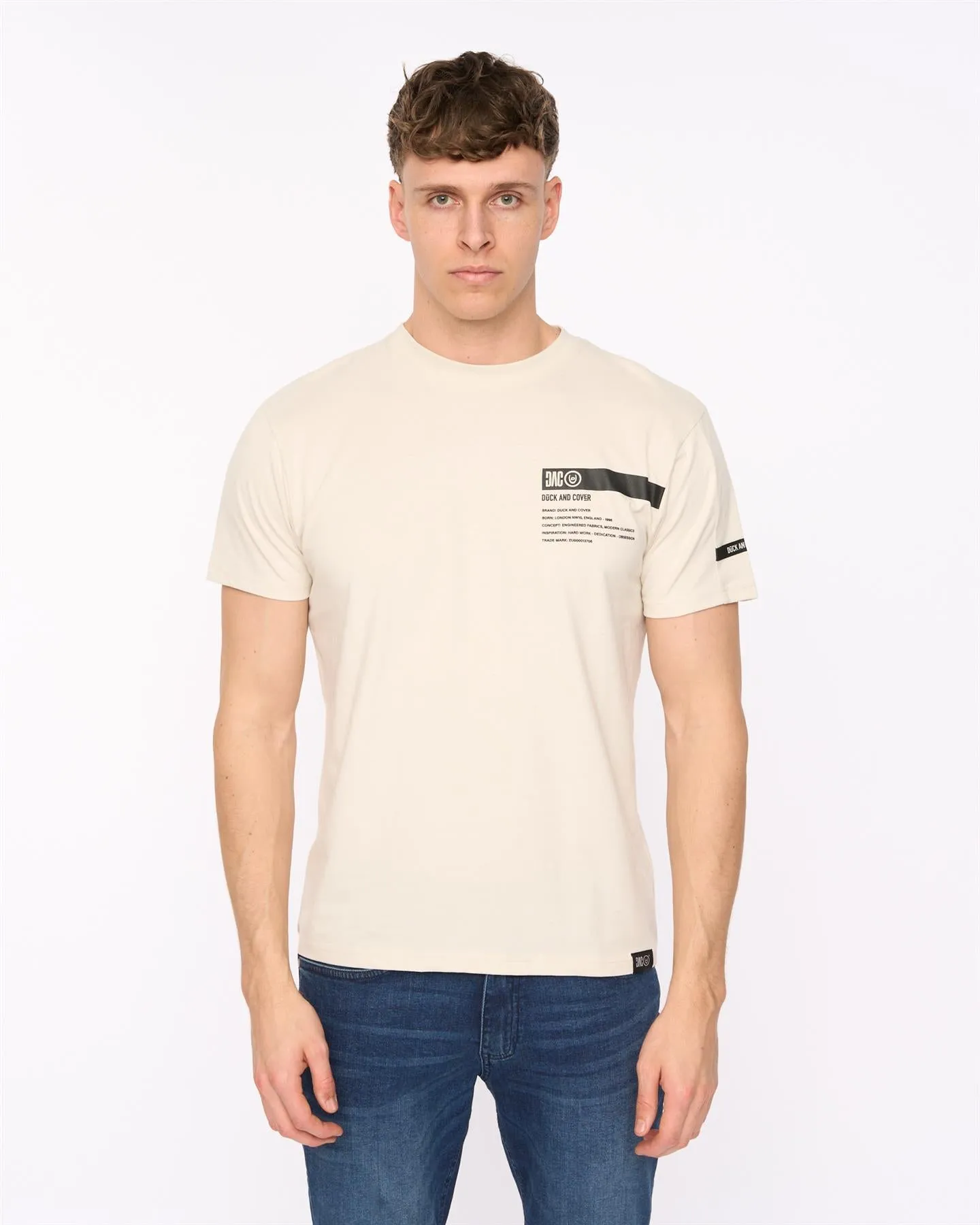 Mens Tatick T-Shirt Light Stone sold by Brand Corner