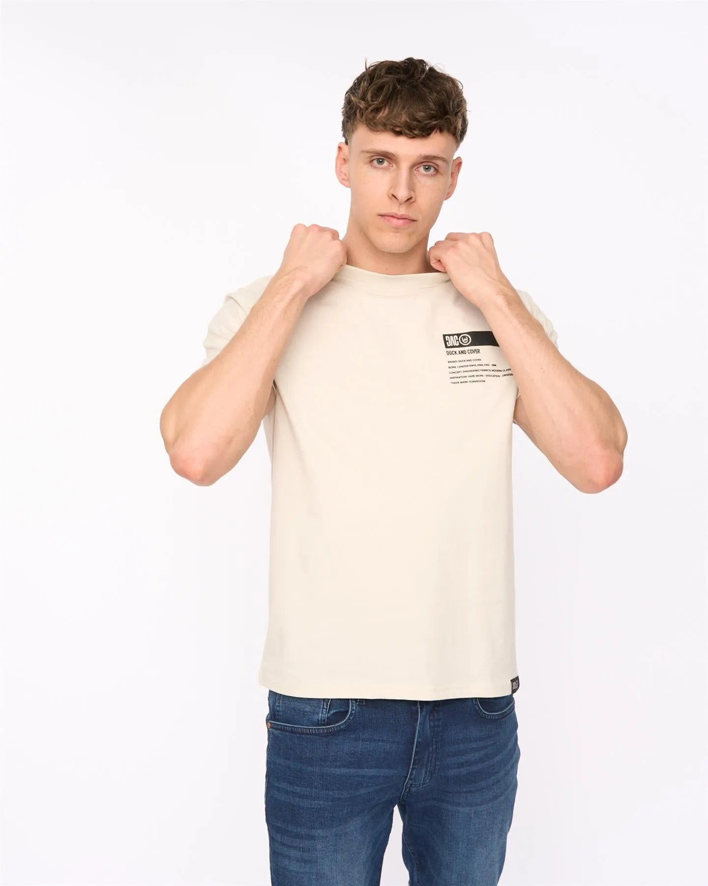 Mens Tatick T-Shirt Light Stone sold by Brand Corner product image thumbnail 5