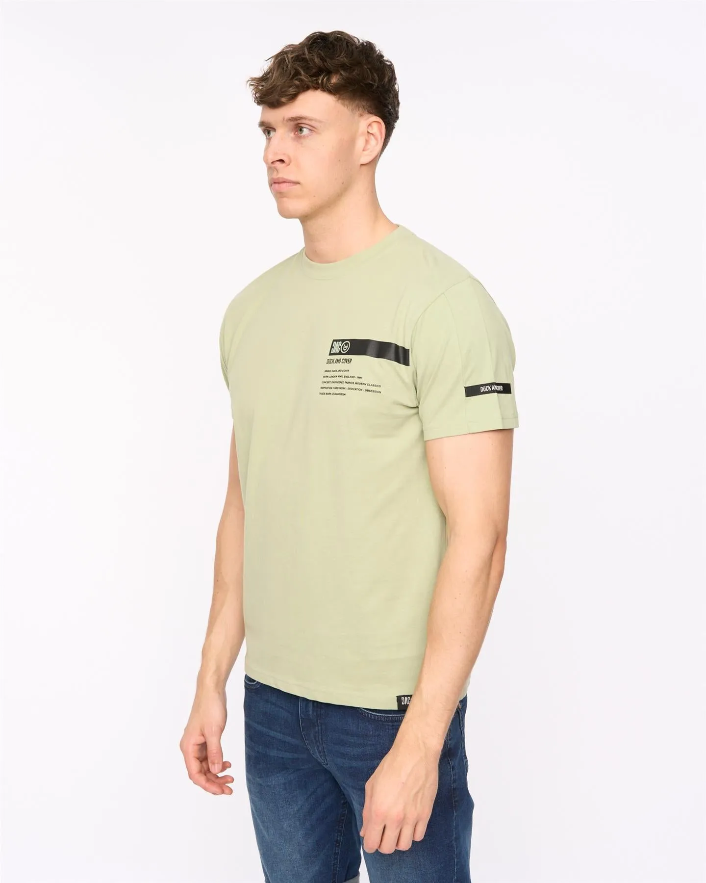 Mens Tatick T-Shirt Light Olive sold by Brand Corner product image thumbnail 4