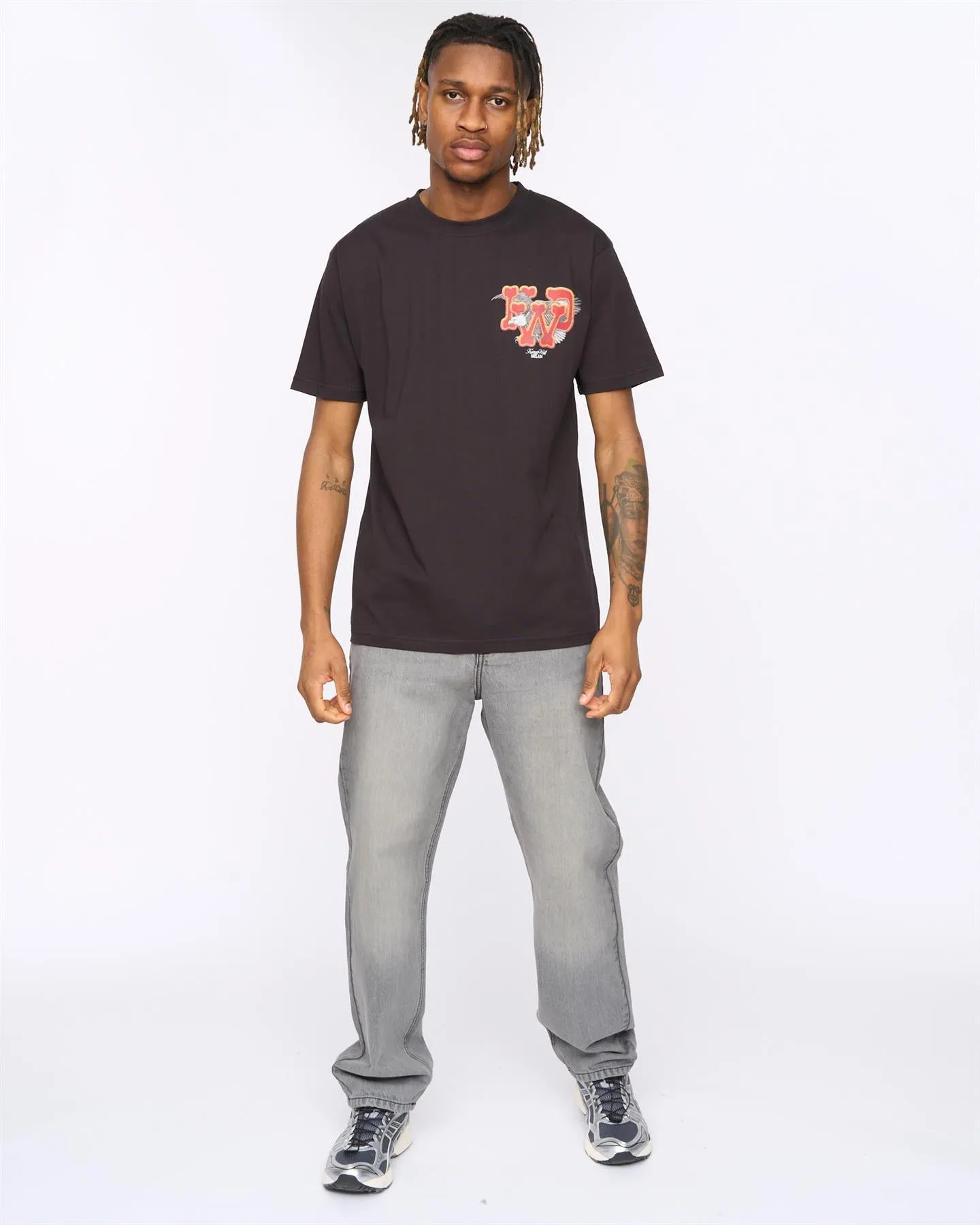 Mens Eagle Relaxed Fit T-Shirt Black sold by Brand Corner product image thumbnail 3