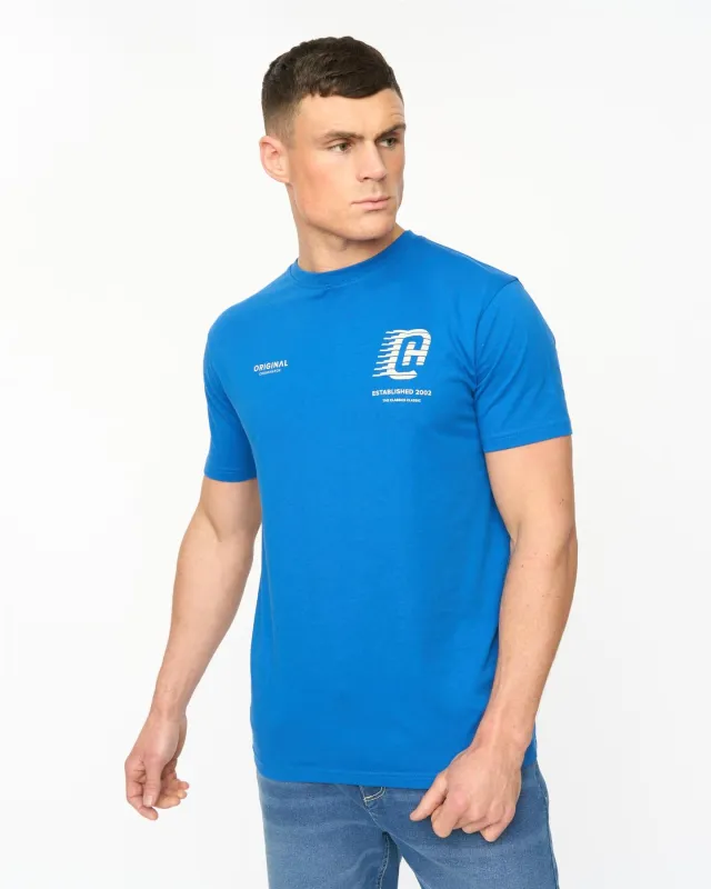 Mens Morville T-Shirt Royal made by Brand Corner
