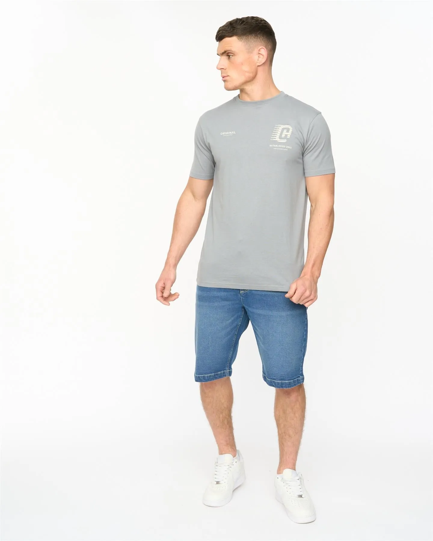 Mens Morville T-Shirt Steel Blue sold by Brand Corner product image thumbnail 3