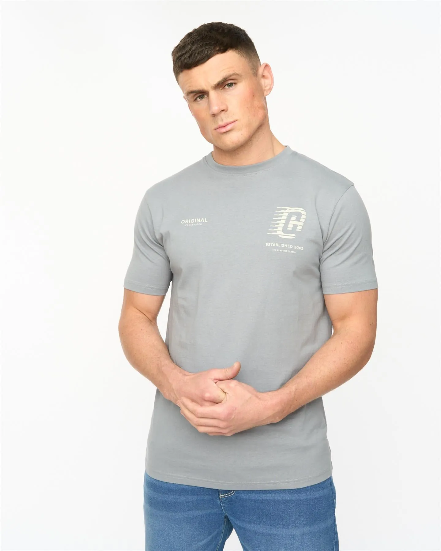 Mens Morville T-Shirt Steel Blue sold by Brand Corner